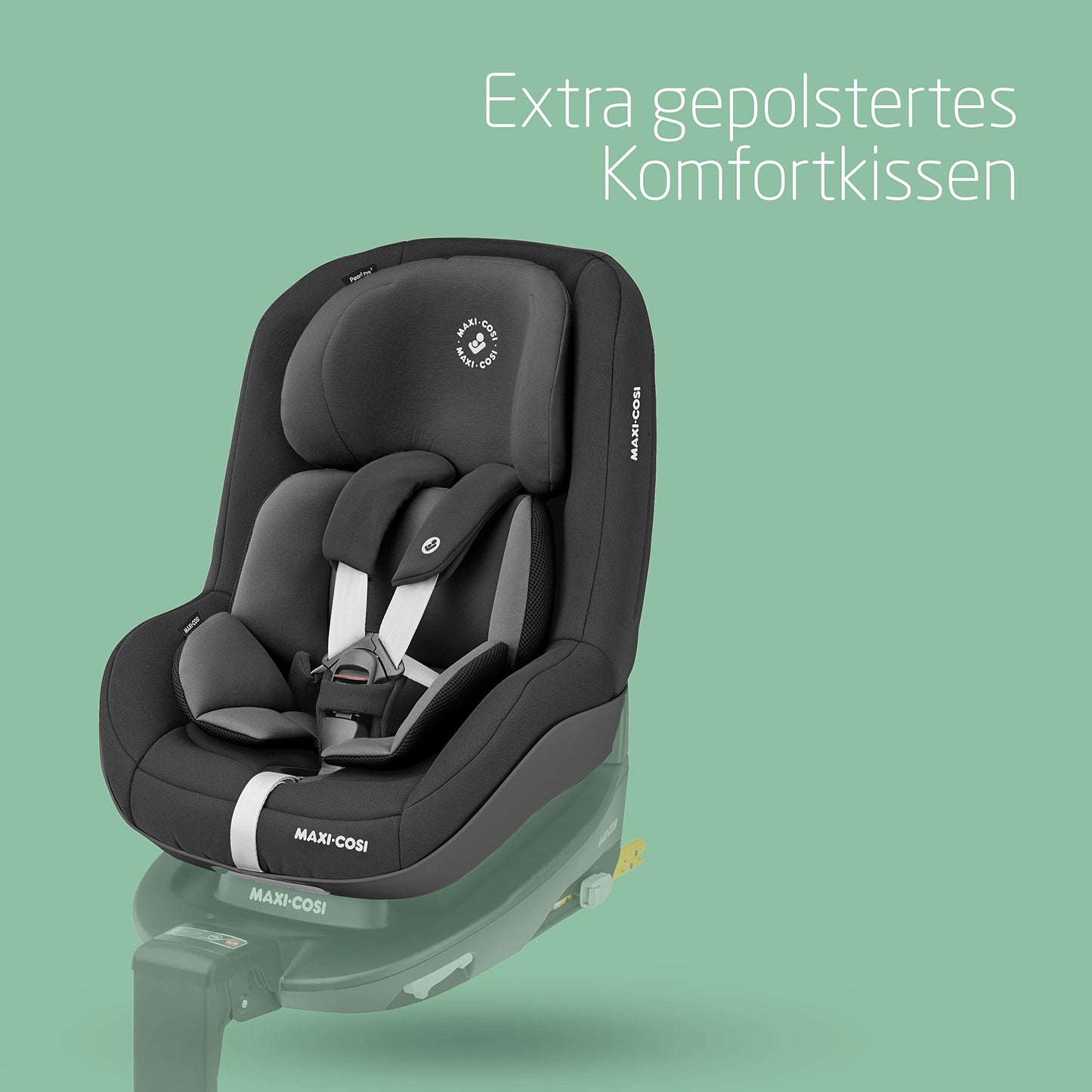 Maxi-Cosi Pearl Pro² i-Size, Kleinkinderautositz, ISOFIX, Rückwärtsgerichteter Autositz, Gruppe 1, Ab ca. 6 Monate bis 4 Jahre, 67 bis 105 cm, Authentic Black - Meloni2