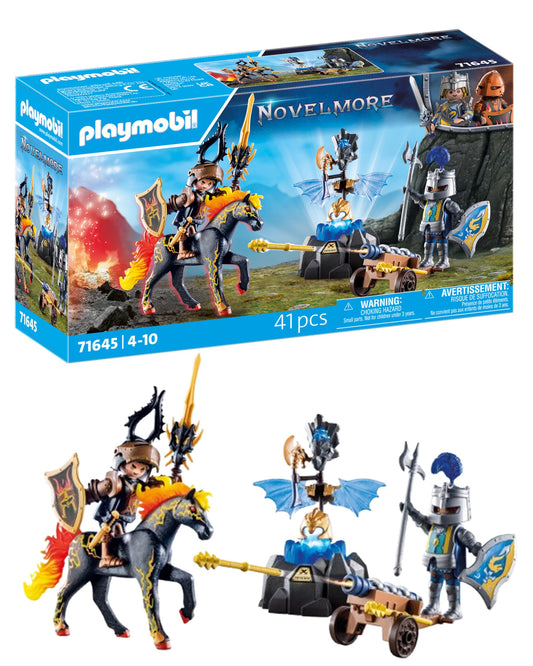 PLAYMOBIL Novelmore 71642 Arwynns Castle, Knight's Castle, Includes Three Knights and Numerous Accessories for Realistic Battles, Action-packed Toy for Children from 4 Years
