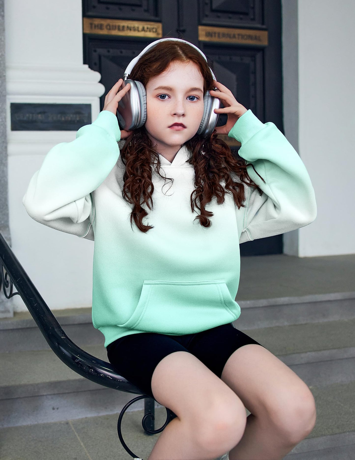 Arshiner Girls' Warm Fleece Children's Hoodie Winter Pullover with Pocket Sweatshirt for Girls 6-16 Years