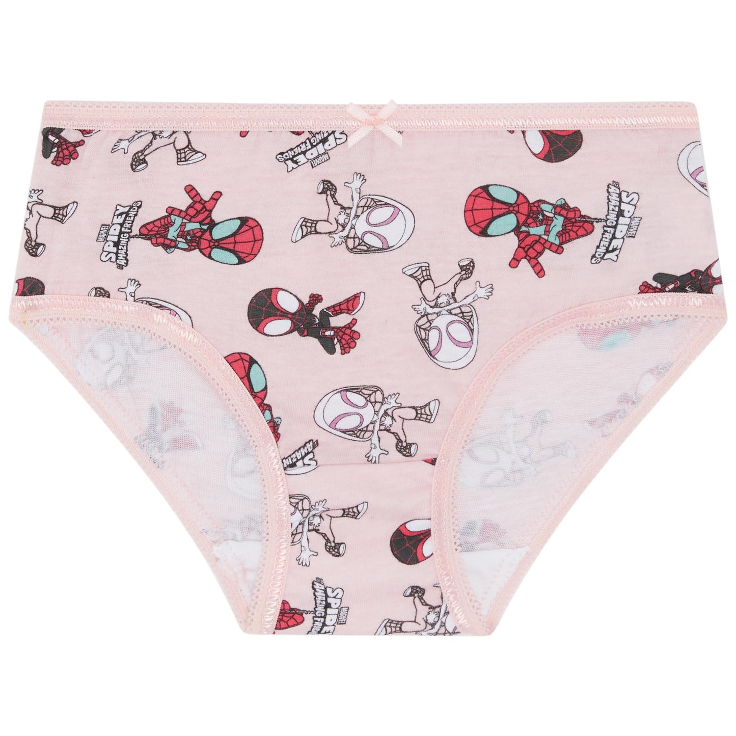 Marvel Spidey & Friends Slip für Mädchen, 100 % Baumwolle, 5 Stück