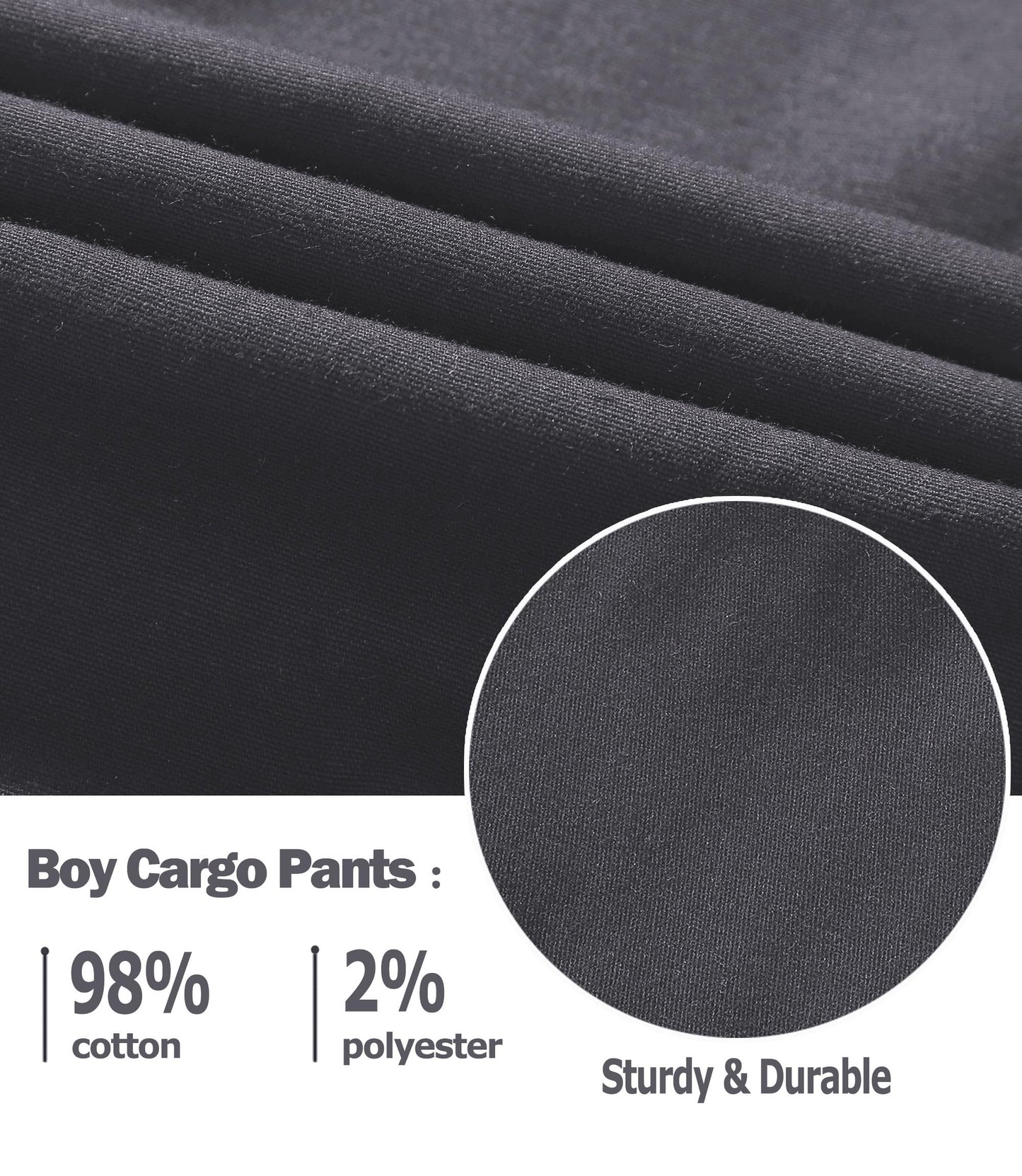 LAUSONS Hosen für Jungen Cargohose Kinder Hose Cargo Jogginghose Freizeithose mit Gummizug