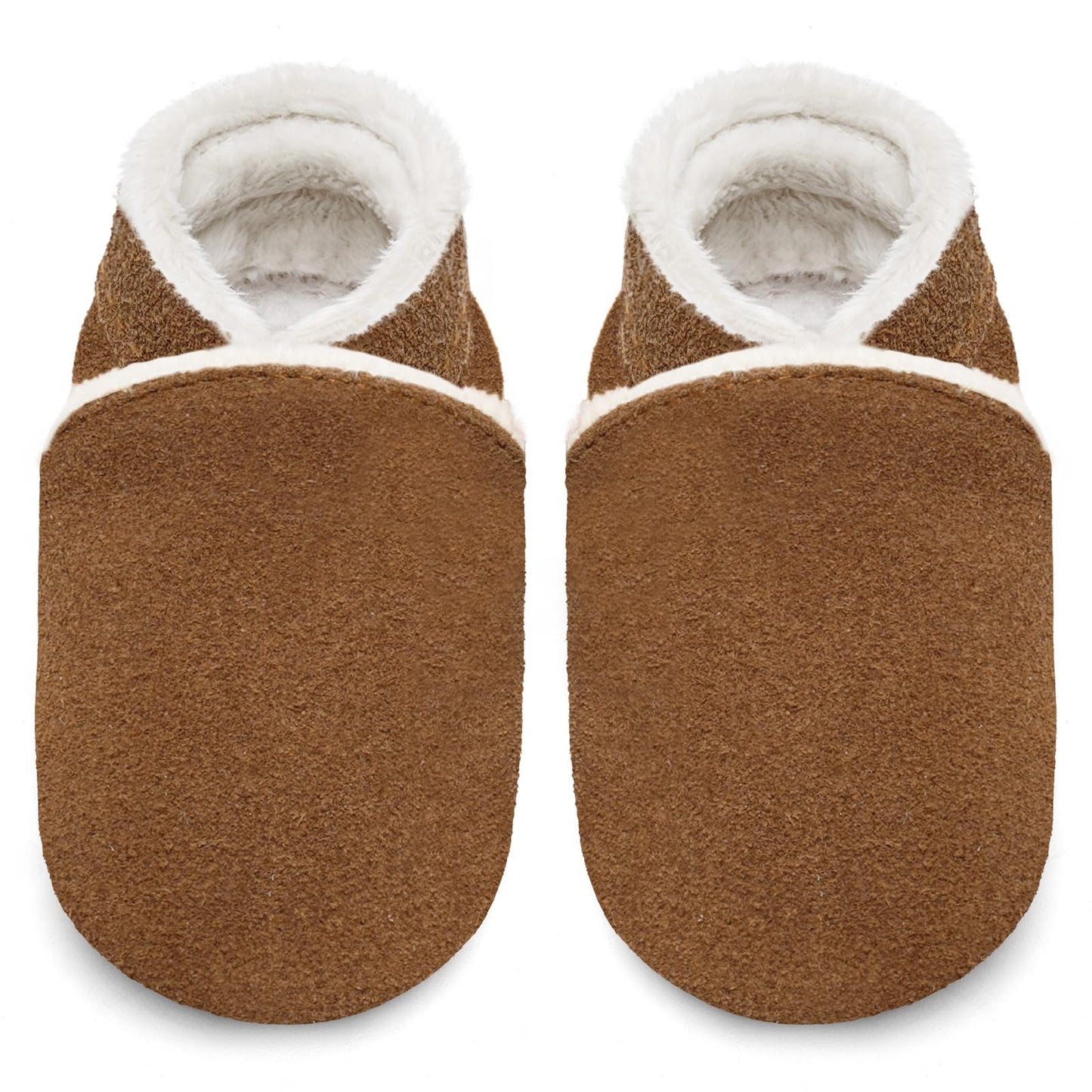 IceUnicorn Baby's Crawling Shoes, Winter First Walking Shoes, Baby Lined Leather Shoes, Soft Leather, Suede Soles, Leather Slippers