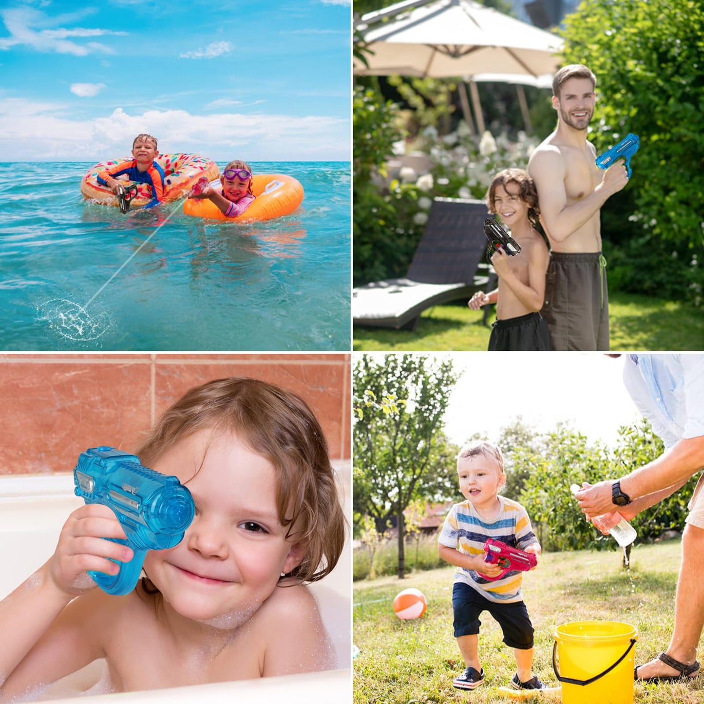 DERAYEE 12 Stück wasserpistole klein,Wasserspritzpistolen,Spritzpistole,Mini Wasserpistolen,Sommer Spielzeug Garten Pool Party Mitgebsel für Kinder