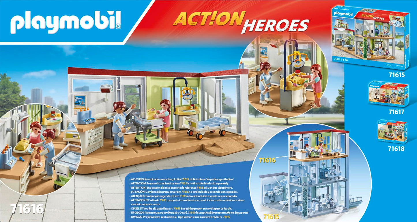PLAYMOBIL | Action Heroes | Kinderarzt mit Teddybär | nachhaltiges Spielzeug für Kinder ab 4 Jahren | 71619