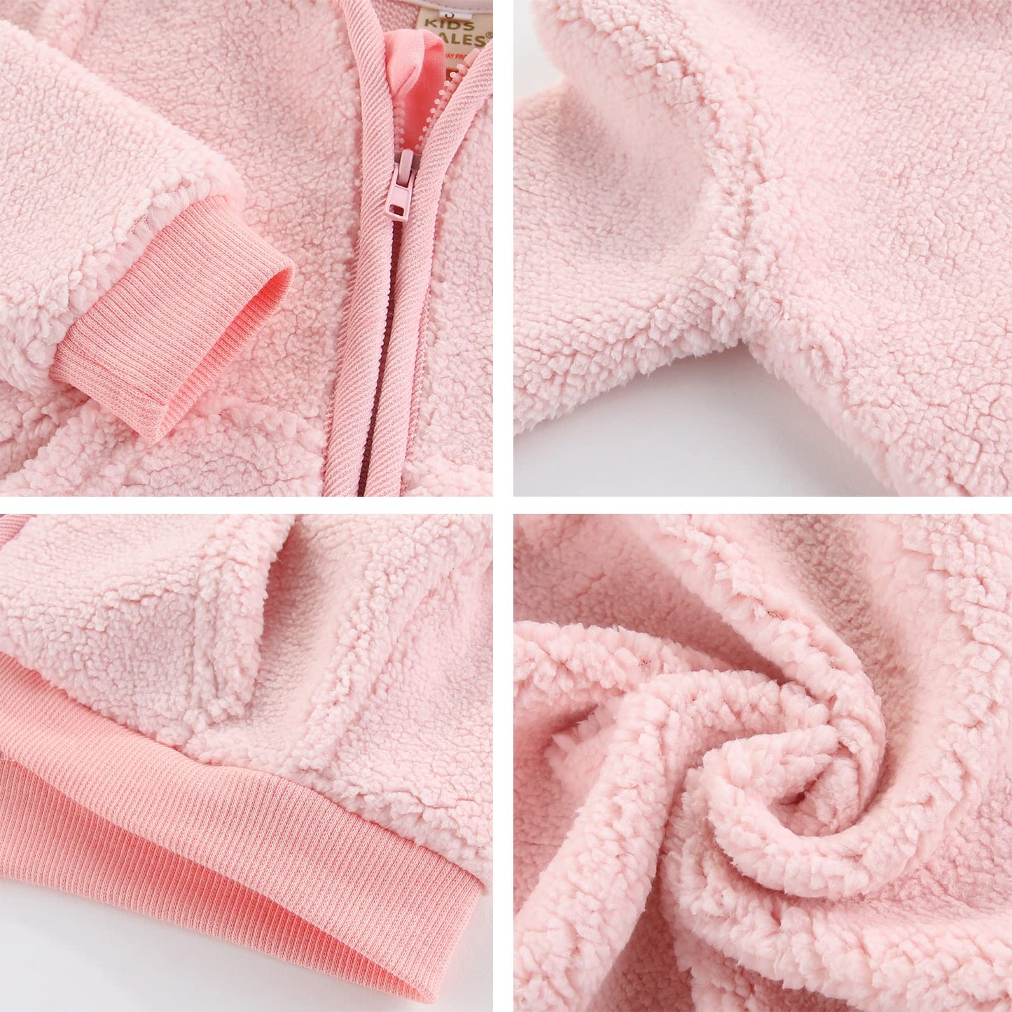 Gajaous Newborn Baby Girls Boys Fleece Hooded Jacket Zip Bear Coat Warm Winter Outwear