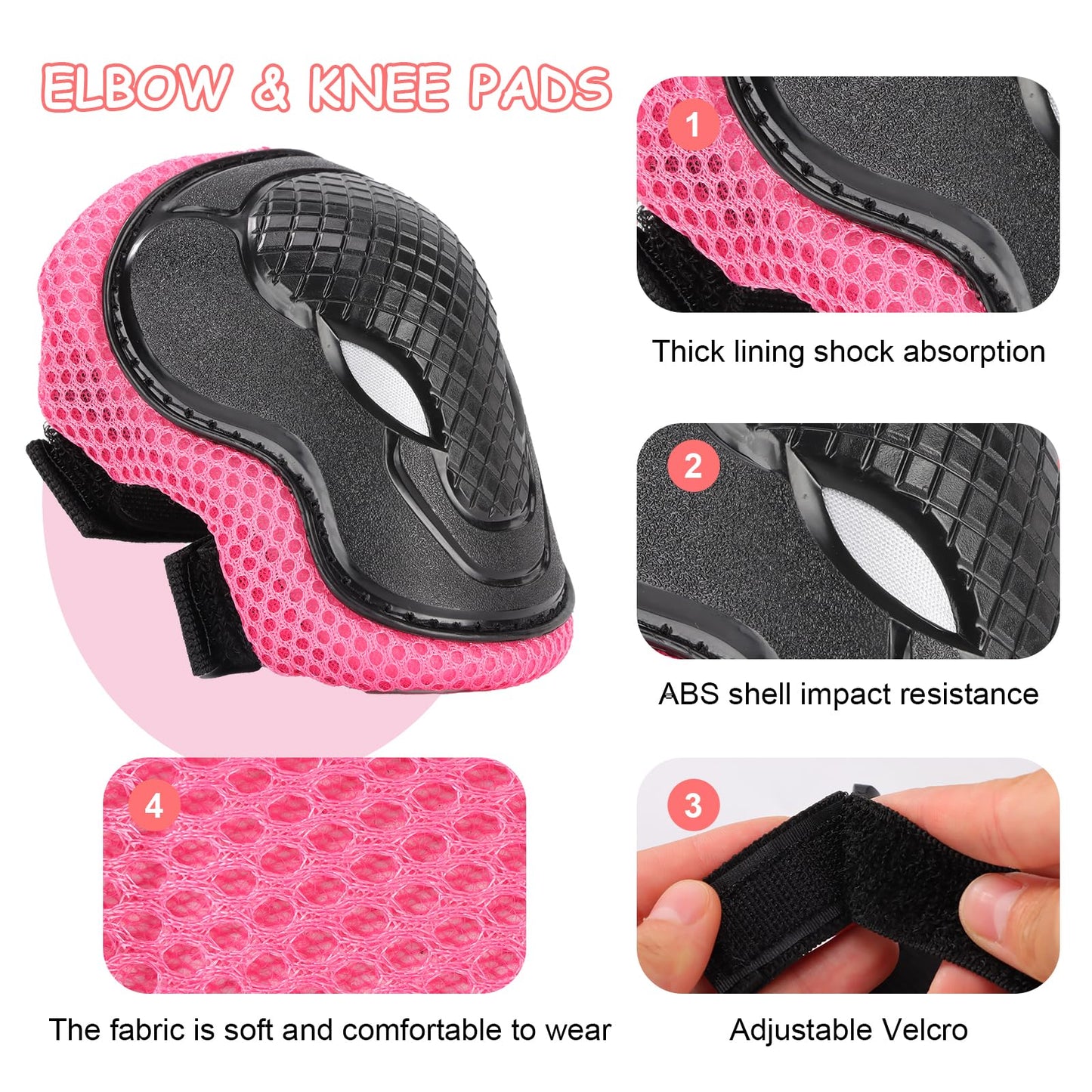 BURSUN Children's Bicycle Helmet Children's Helmet Skater Helmet for Ages 2-16 Years Boys Girls, Children's Helmet for Bicycle Scooter Skateboard Scooter Roller Skating