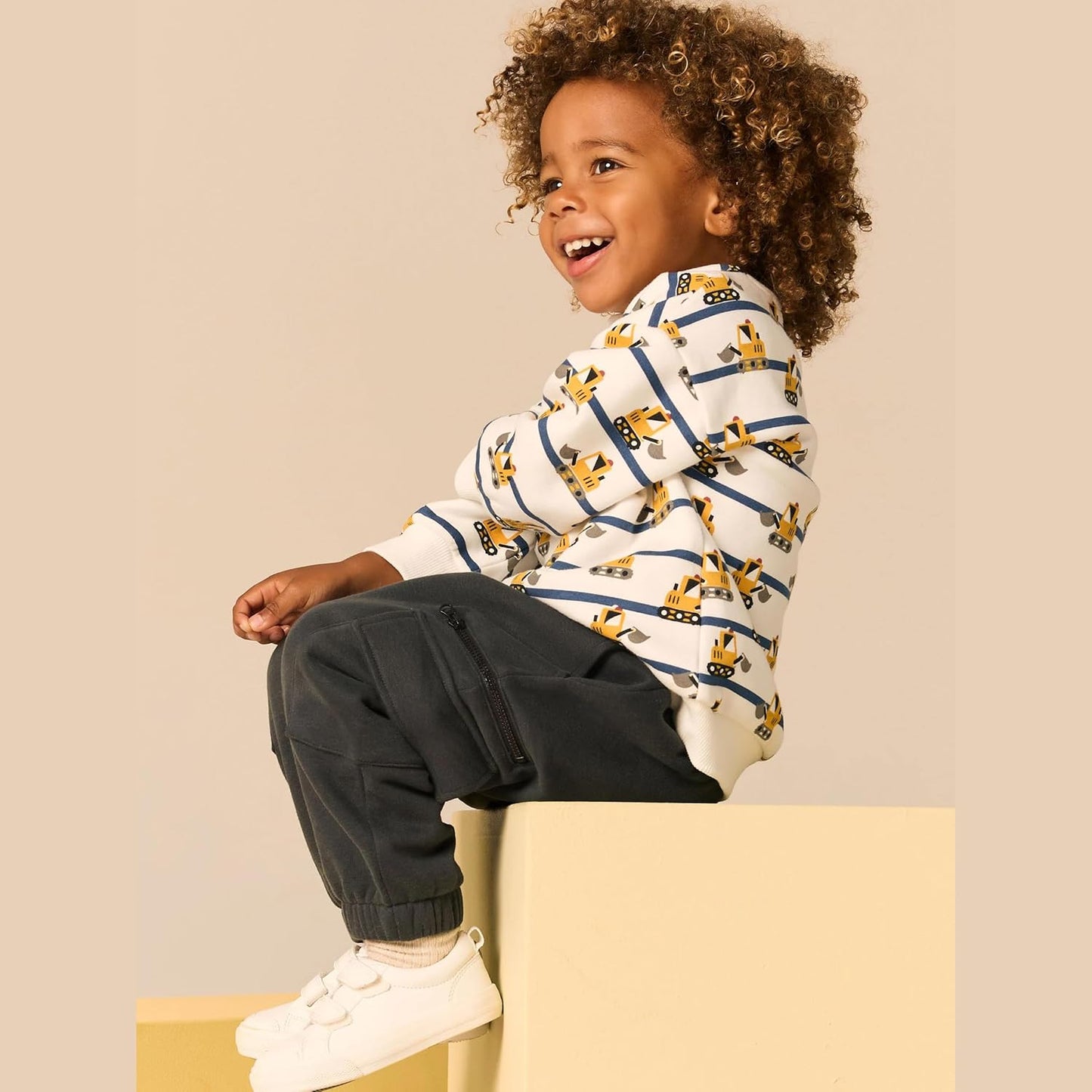 Jungen Pullover Sweatshirt Kinder Casual Langarm Tops Tier Flugzeug Winter Warm Streifen Oberteile Alter 2-7 Jahre
