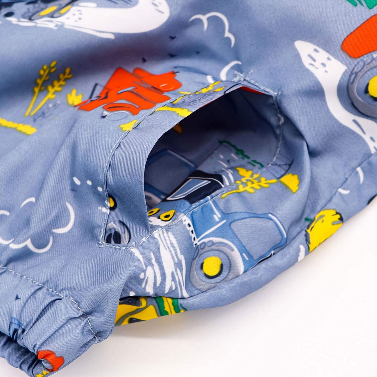 JinBei Jacke Baby Junge Kinder Jacken Kapuzen Sweatjacke Kapuzenjacke Cartoon Aufdruck Jungen Winddicht Mantel Windjacke Übergangsjack Frühling Herbst Outwear Softshelljacke 1-7 Jahre