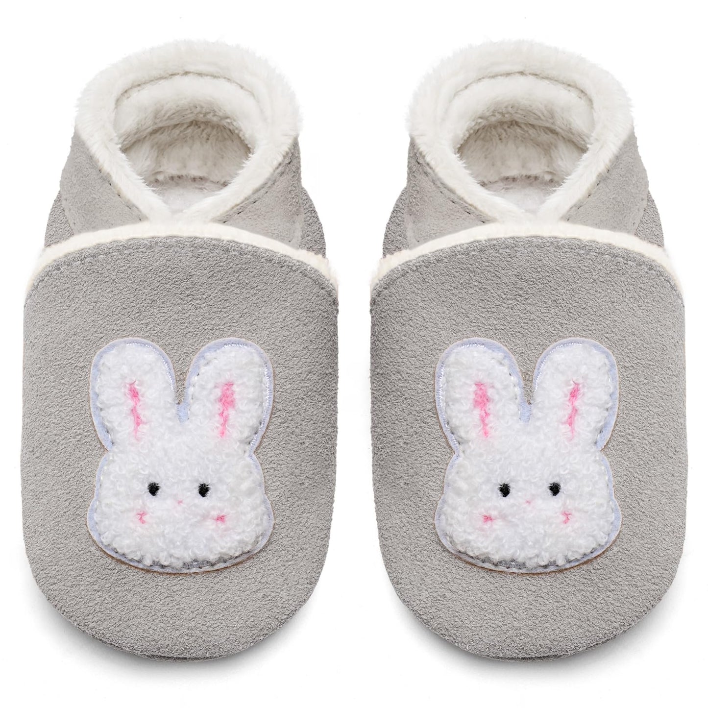 IceUnicorn Baby's Crawling Shoes, Winter First Walking Shoes, Baby Lined Leather Shoes, Soft Leather, Suede Soles, Leather Slippers