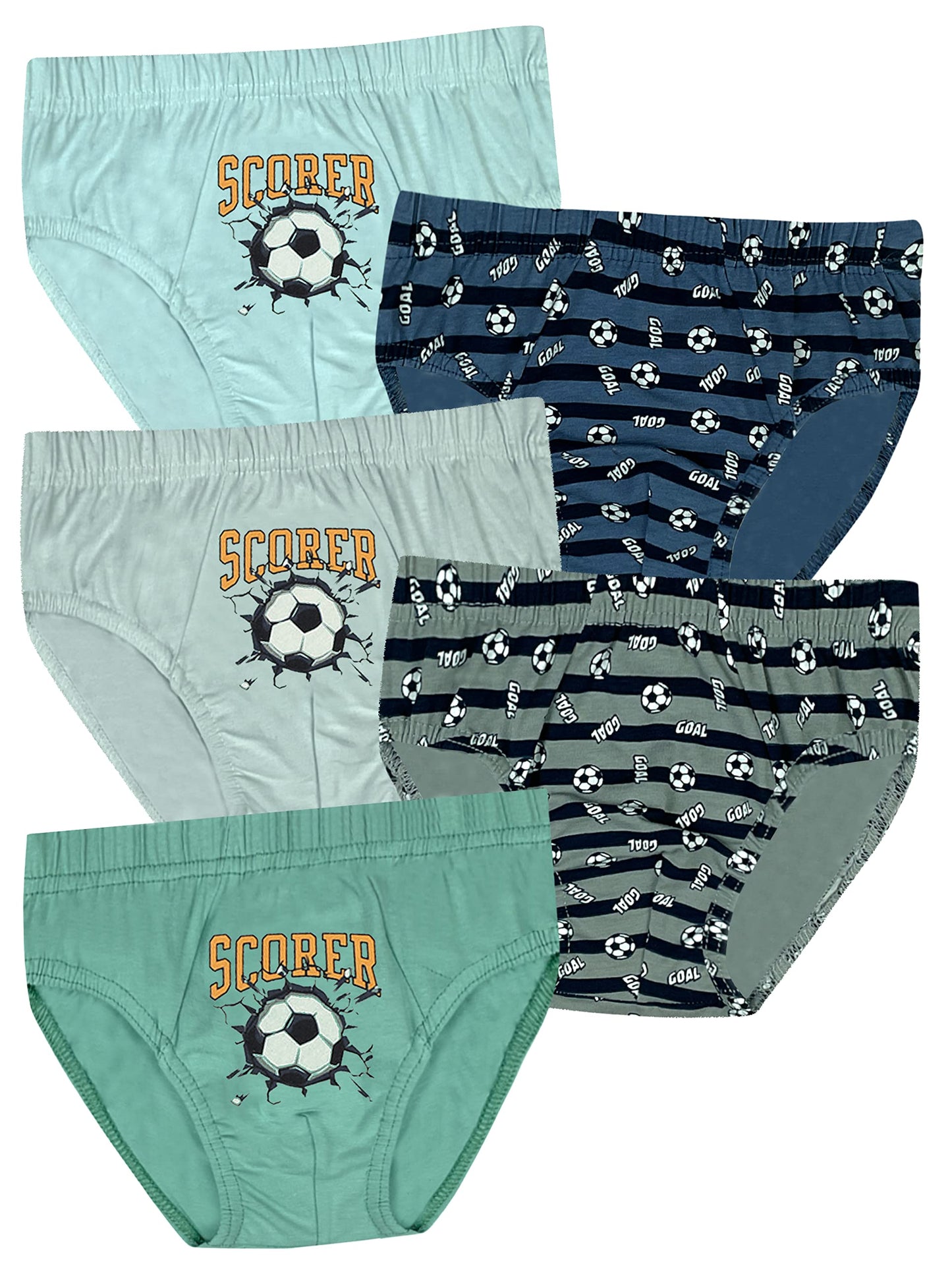 LOREZA ® 5/10 Jungen Slips aus Baumwolle Unterhosen Unterwäsche 92-158