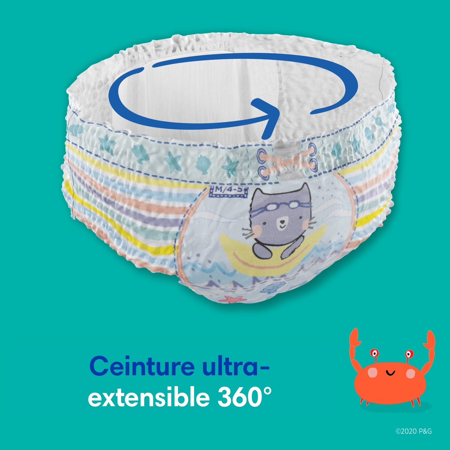 Pampers Baby Nappies Size 4-5, Splashers, Pack of 11, Disposable Swim Nappies for Safe Protection in the Water