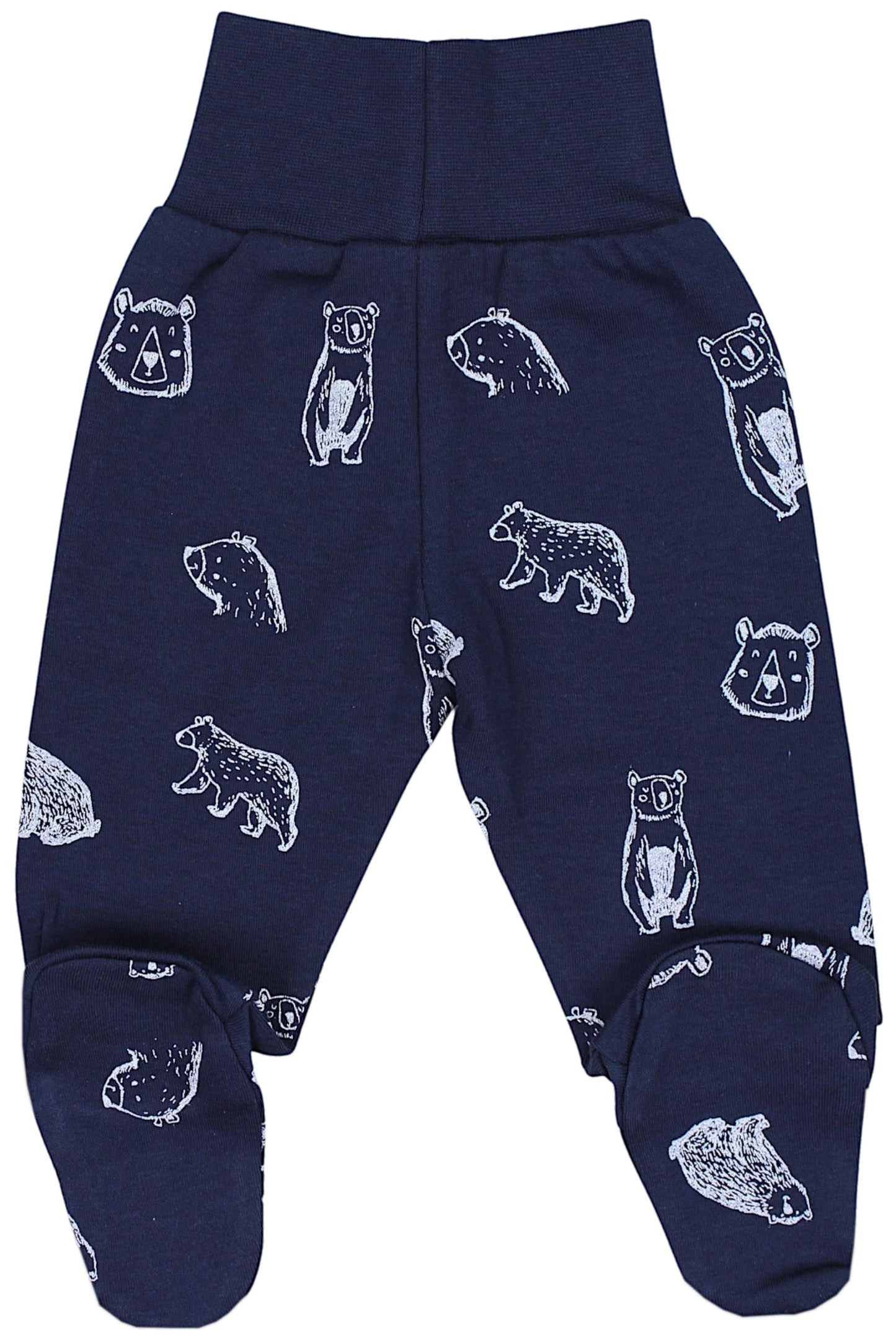 TupTam Pumphose Baby Jungen mit Fuß 3er Pack – Weiche Baby Hose aus Baumwolle mit Komfortbund
