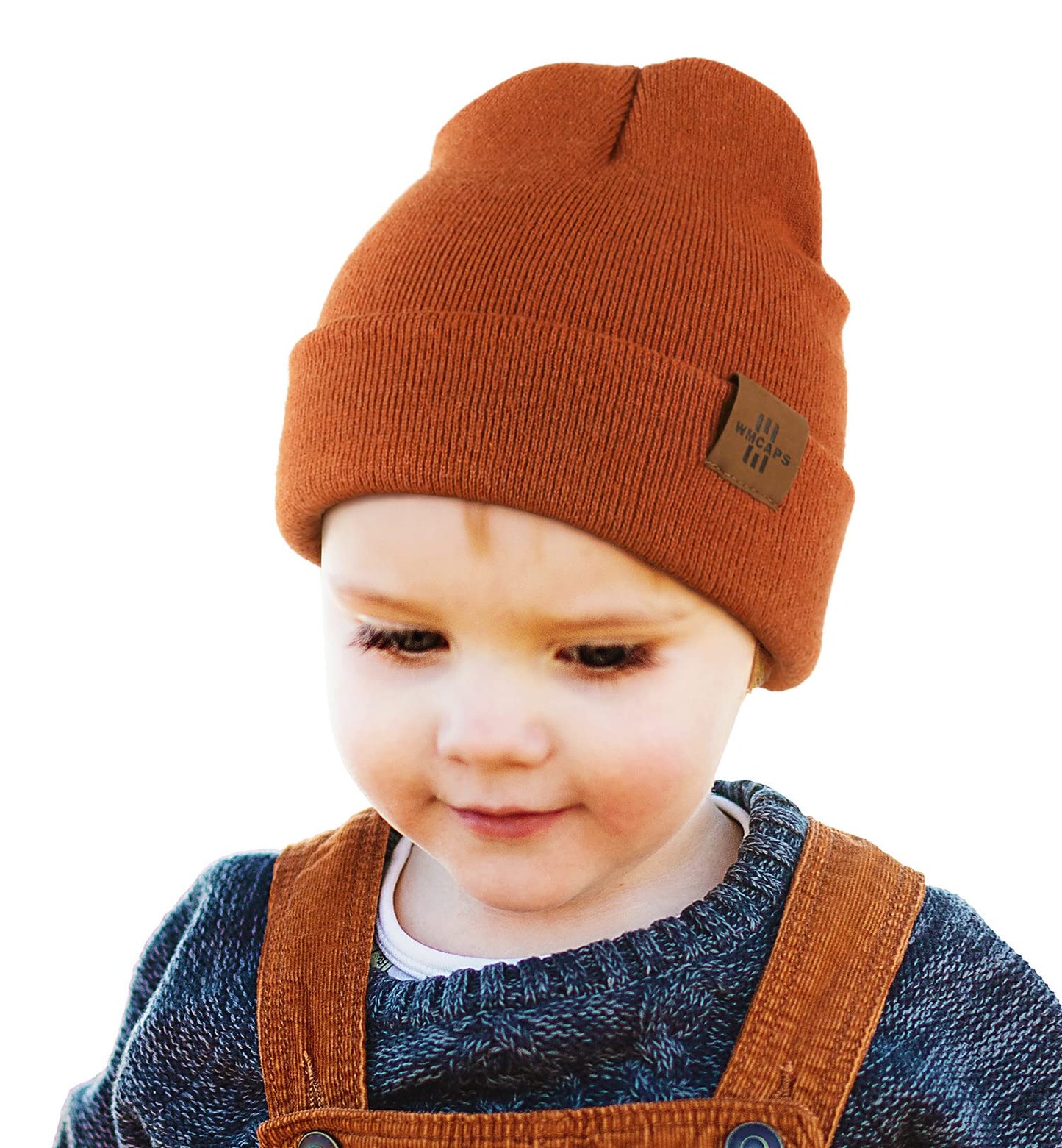 Wmcaps Mütze Kinder Jungen, Warme Weiche Wintermützen für Mädchen Kleinkind Baby, Doppellagige Strickmütze Kinder