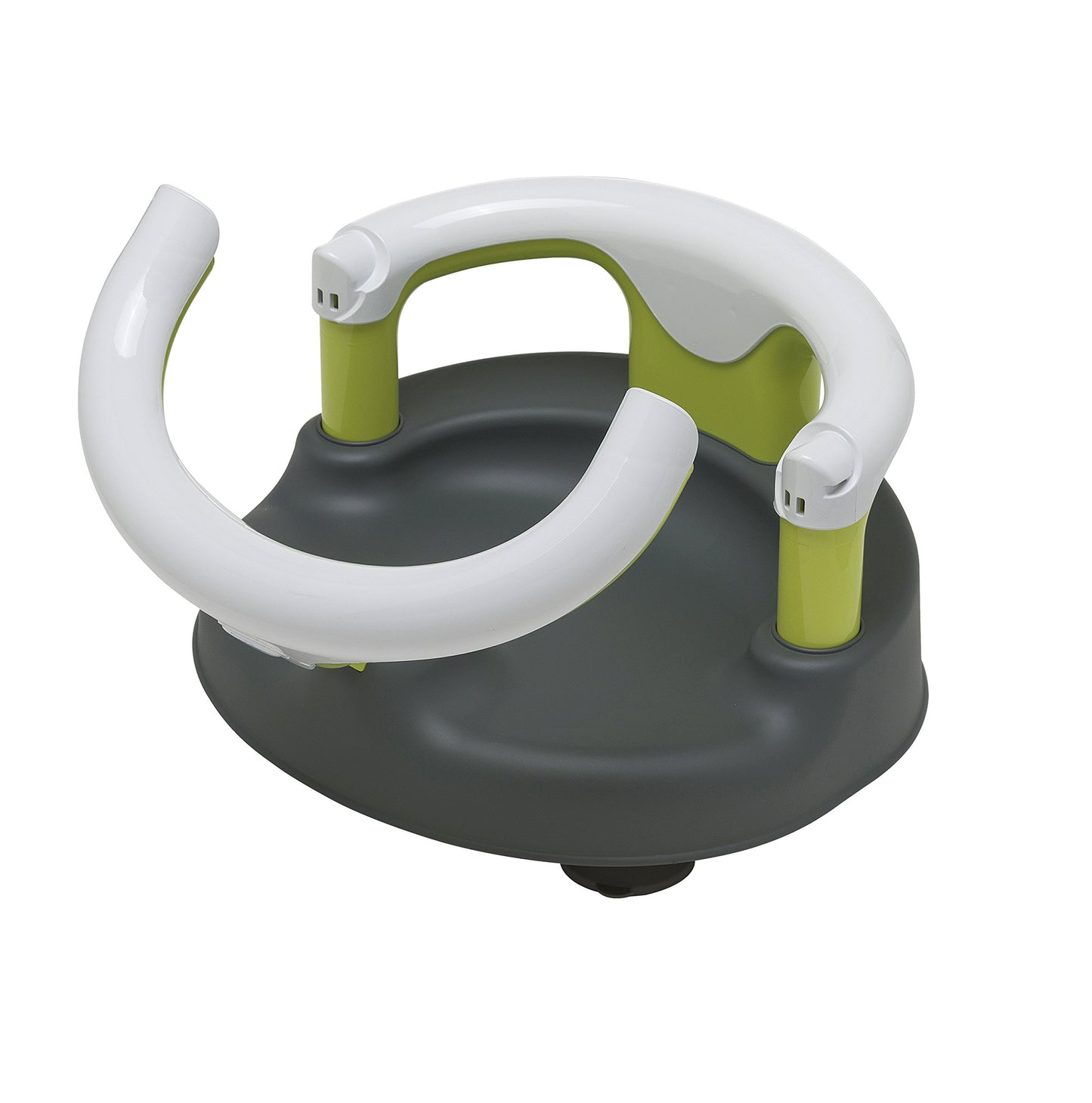 Rotho Babydesign Badewannensitz 3-farbig mit grauem Boden - Rutschfeste und hoher Sitzkomfort mit Kindersicherung - Sitzhilfe - Badesitz