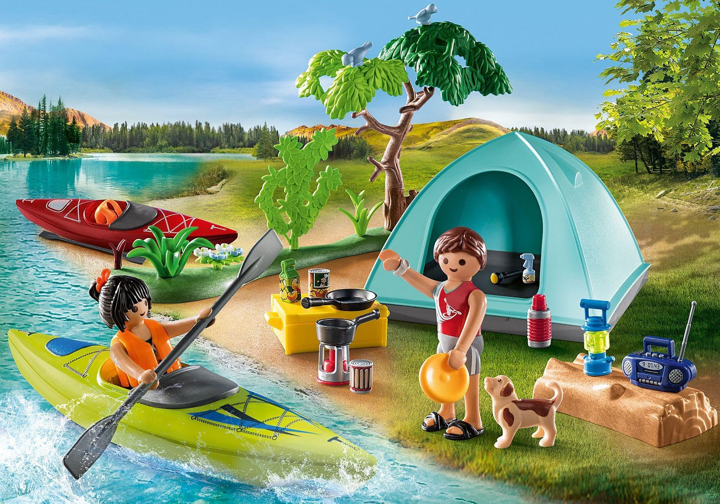PLAYMOBIL | Family Fun | aufregendes Naturabenteuer am Zeltplatz | Spielzeug für Kinder ab 4 Jahren | 71425