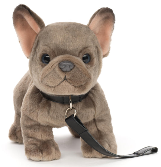Uni-Toys - Französische Bulldogge (beige) - Ohne Leine - 26 cm (Länge) - Plüsch-Hund - Plüschtier, Kuscheltier