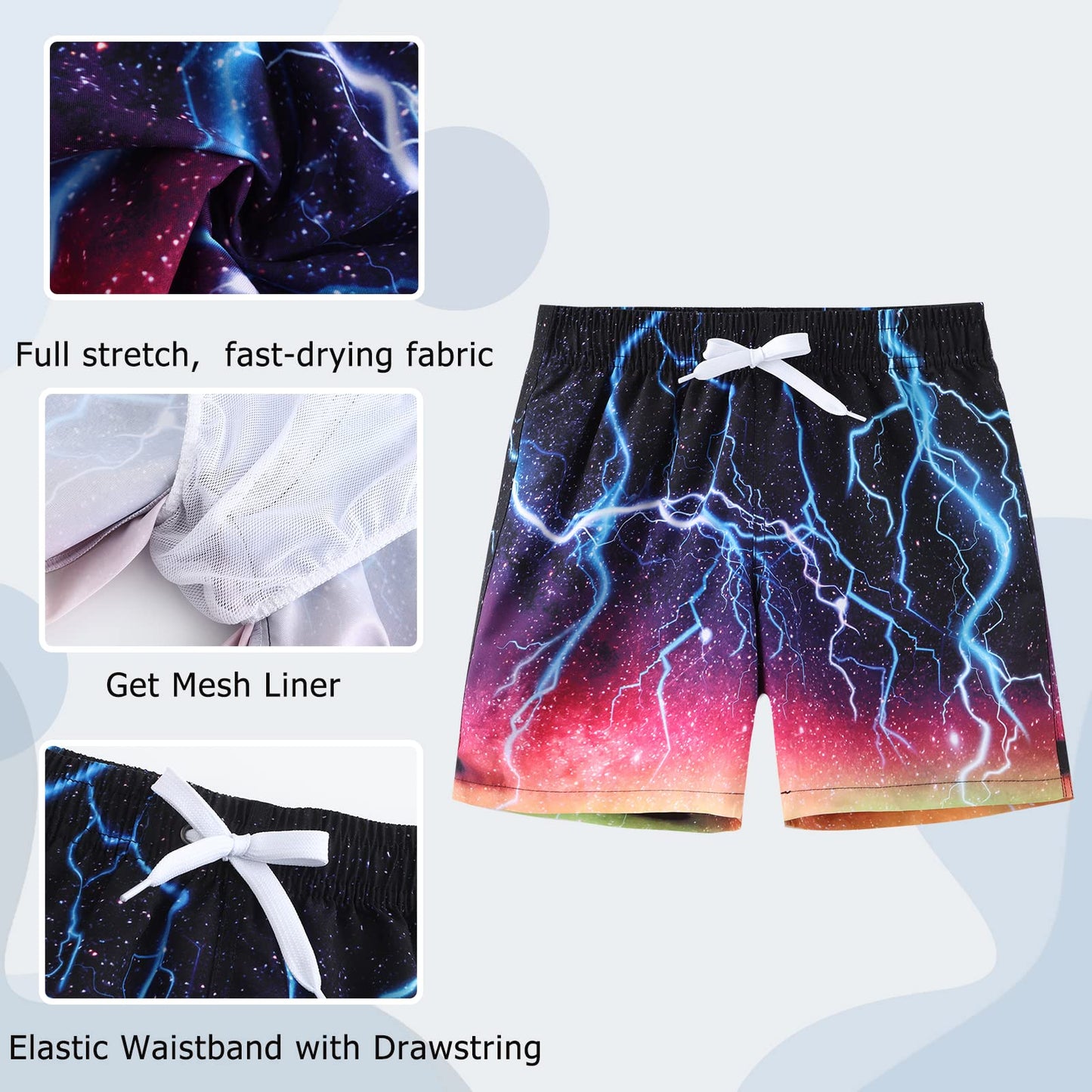 Badehose Jungen Kinder Badeshorts Schnell Trocknende Boardshorts Hawaii Strand Shorts 5-14 Jahre