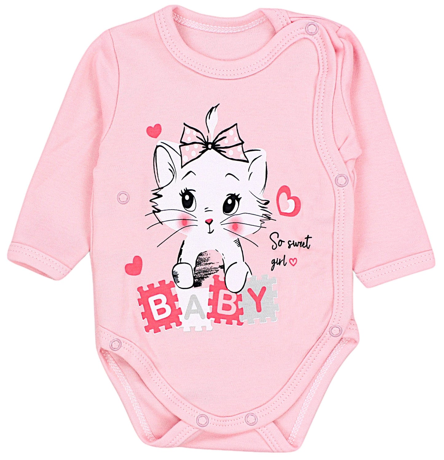 TupTam Baby Body Langarm – Wickelbody Langarm für Jungen & Mädchen, 5er Pack, 100% Baumwolle, OEKO-TEX
