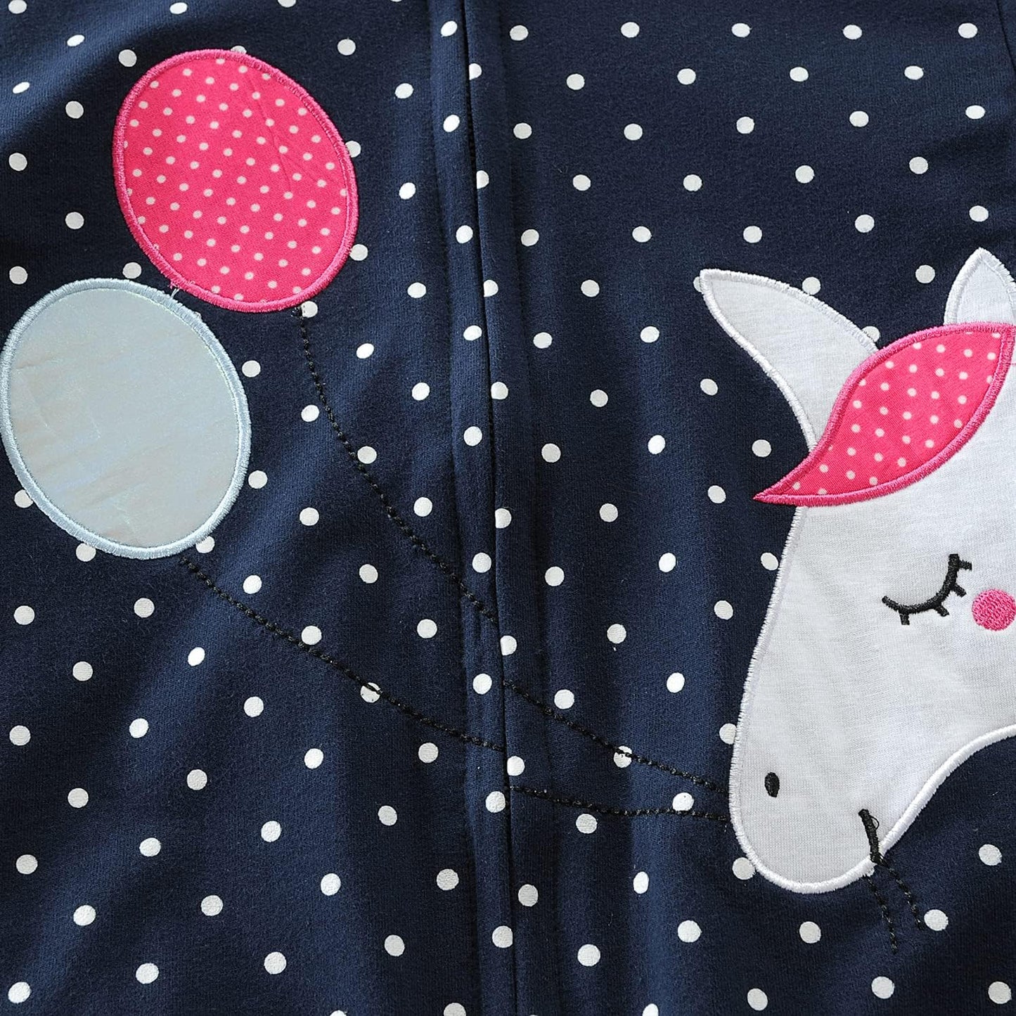 EULLA Children's Girls' Zip Up Hoodie Sweat Jacket Hooded Jacket Hooded Jacket Hoodie Long Sleeve Cotton Unicorn Pullover Hoodie Sweatshirt with Zip 92 98 104 110 116 122