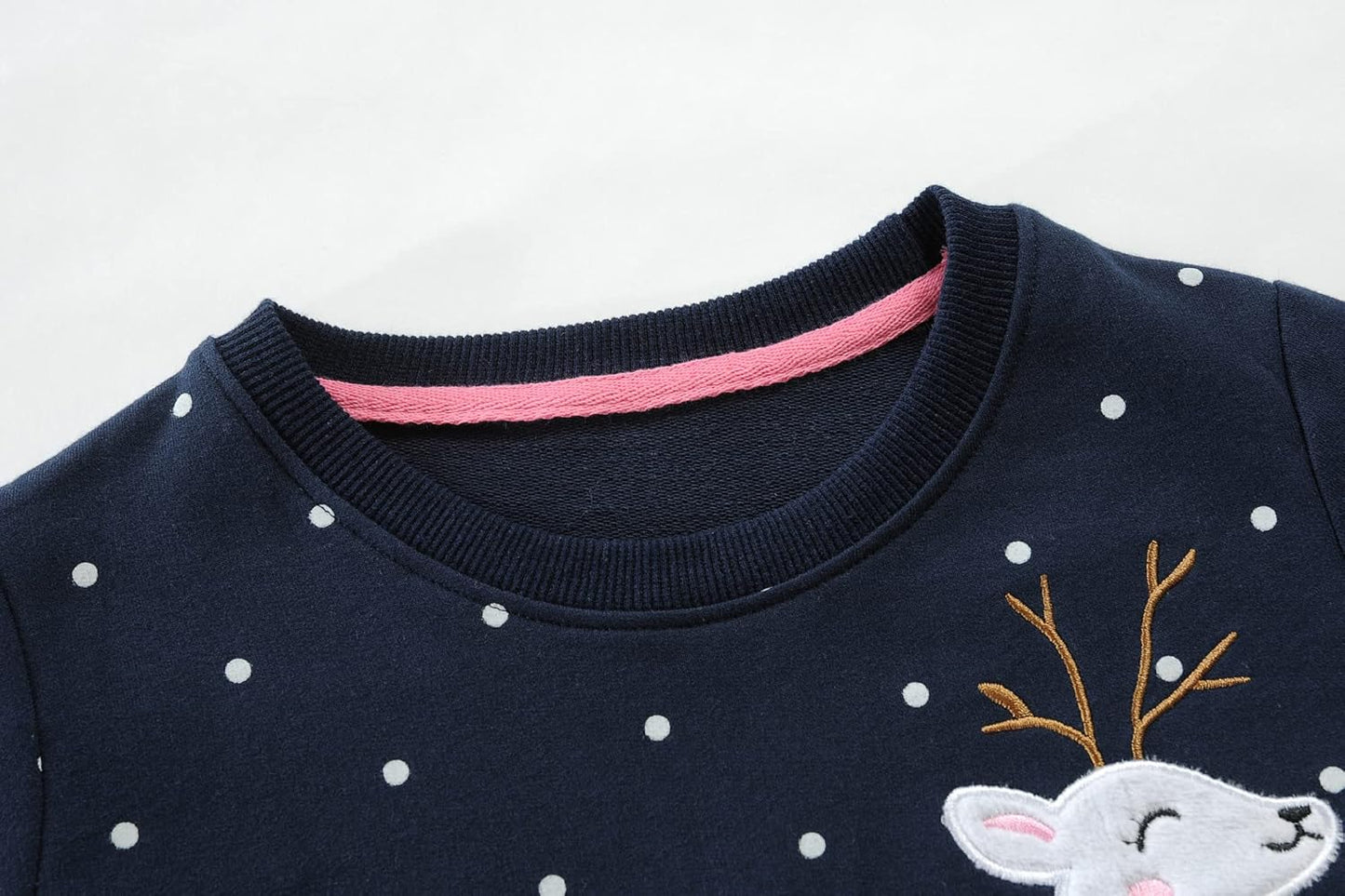 EULLA Kinder Mädchen Jungen Weihnacht Pullover Sweatshirt Weihnachtsoutfit Weihnachtspuli Christmas Xmas Rentier Weihnachtsmann Weihnachtskleidung 92 98 104 110 116 122