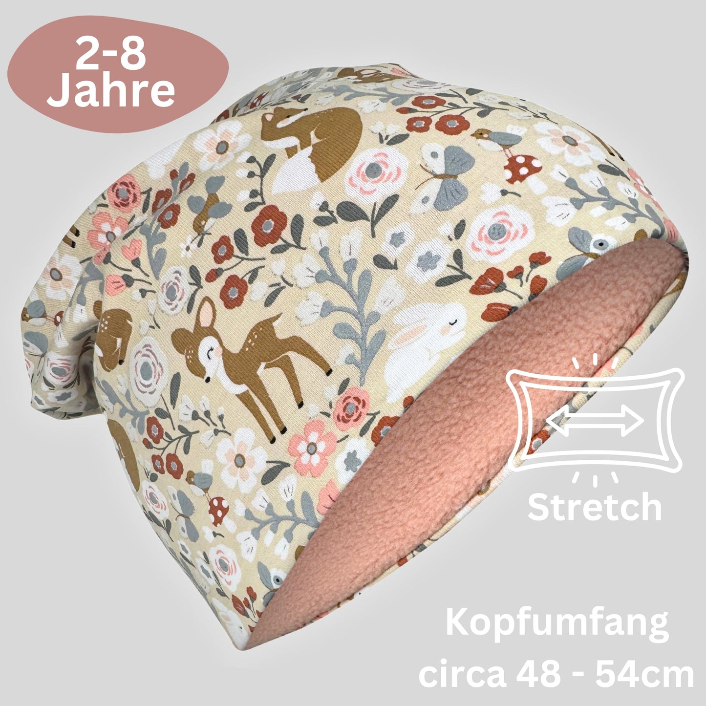 Heckbo 360° Reflector Children's Hat & Loop Scarf Set, Many Designs, 2–8 Years, 95% Cotton, Soft & Easy-Care Stretch Material, for Boys, Girls, Beanie for Spring, Summer, Autumn, Winter