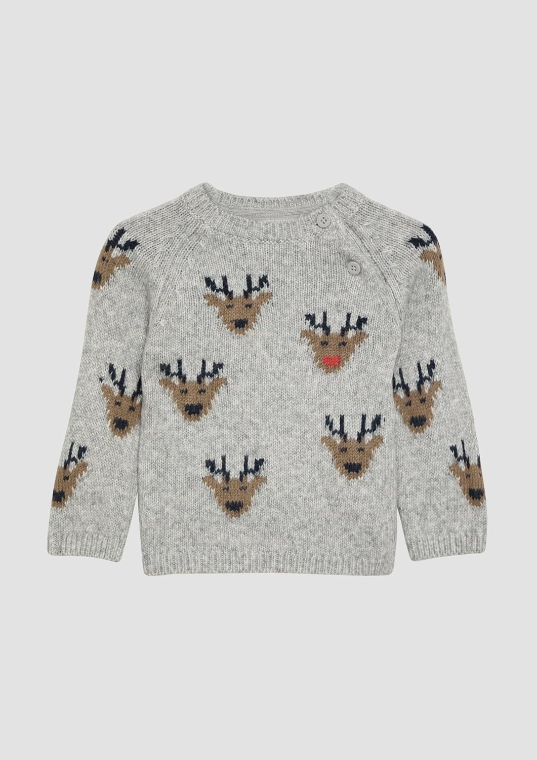 s.Oliver Mädchen Strickpullover mit Weihnachtsmotiv