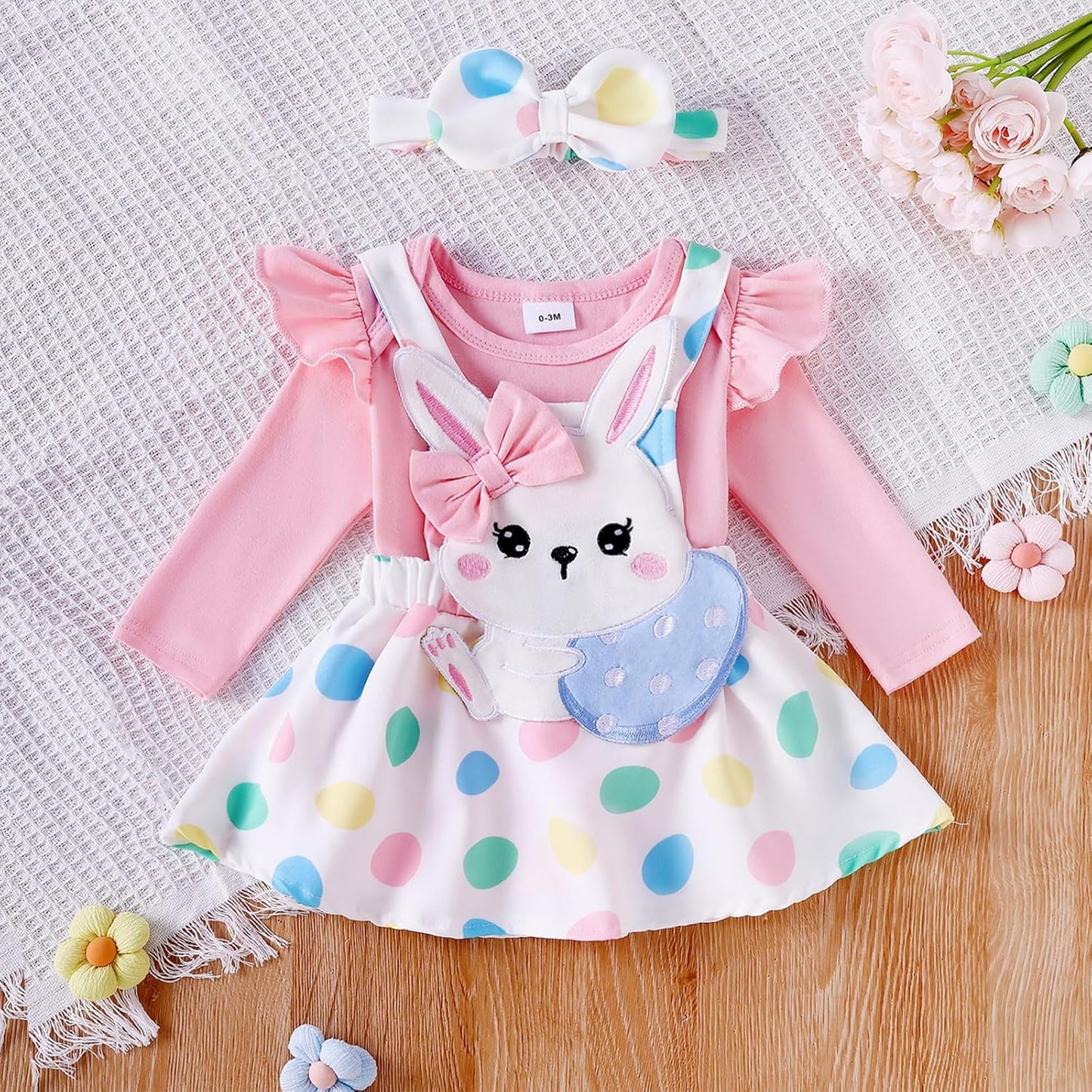 ESSECMBS Infant Baby Girl Halloween Romper Skirt 3 Pieces Clothing Set Long Sleeve Ruffle Shoulder Body Braces Pumpkin Ghost Skirt Headband Girls All Saints Clothing