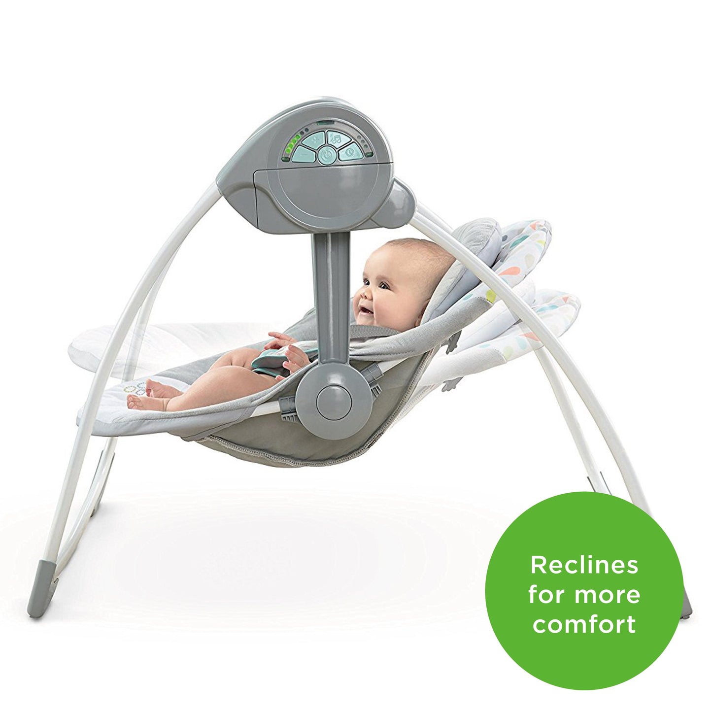 Ingenuity, tragbare Babyschaukel, Cuddle lamp - mit Melodien, Zeit- und Schaukeleinstellung