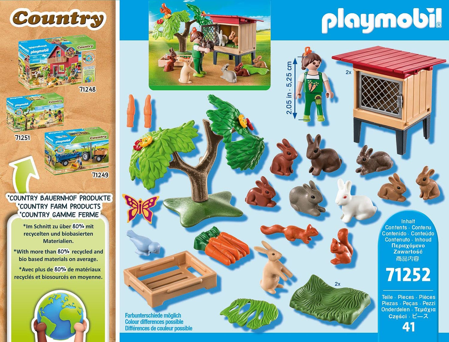 PLAYMOBIL | Country | Tierarzteinsatz bei den Eseln |Spielzeug für Kinder ab 4 Jahren | 71471