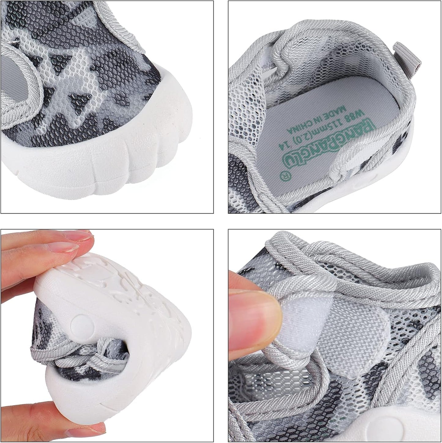 LACOFIA Baby Lauflernschuhe Unisex Erste Babyschuhe Kleinkind Mesh Sneaker rutschfeste Atmungsaktive Turnschuhe