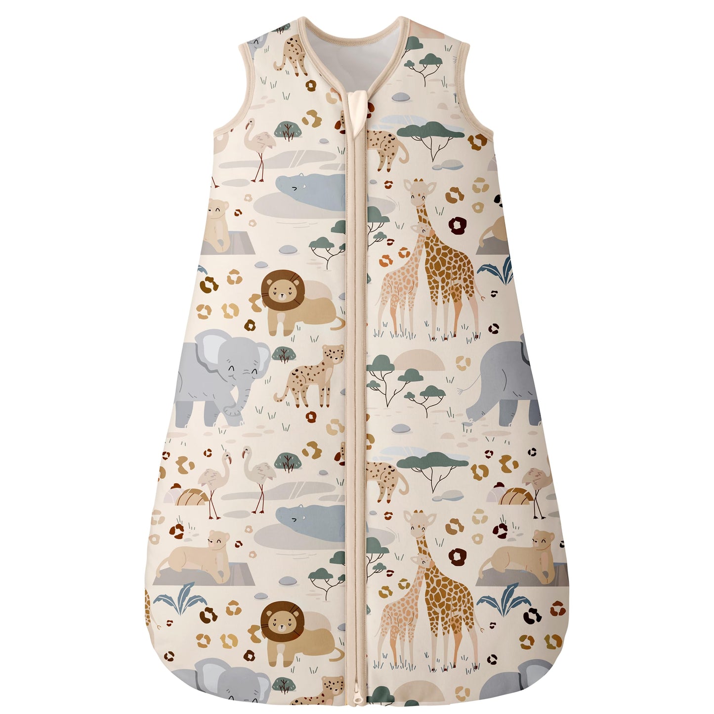 Unnivoll Baby Sleeping Bag, 1.5 Tog Baby Sleeping Bag, 0-6 Months, Pack of 2, Sleeping Bag, Winter, Autumn, 67 cm, for Boys and Girls, Newborns, Coffee