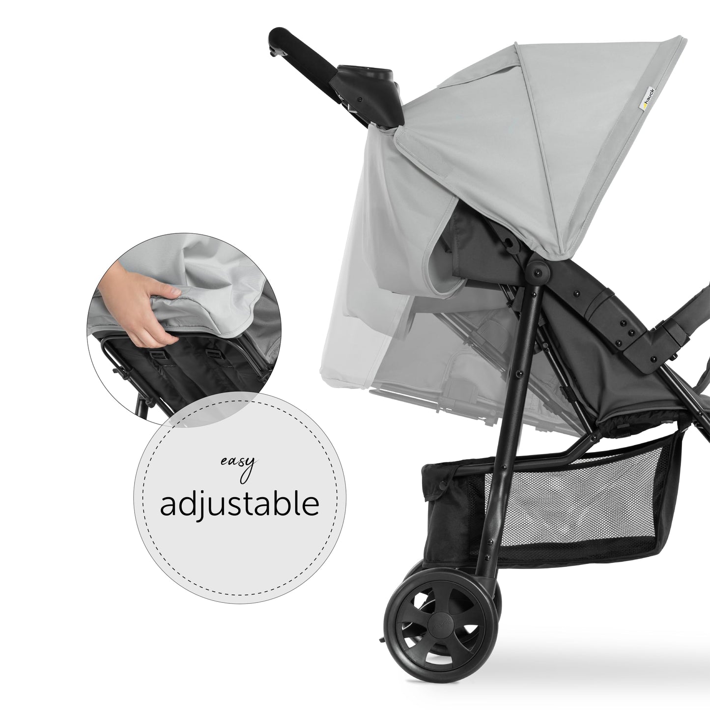 hauck Buggy Citi Neo II mit Getränkehalter, Einhändig Klein Faltbar, für Kinder ab Geburt bis 22 kg mit Liegefunktion, Tasche im Verdeck, XL Korb bis 3 kg (Black)