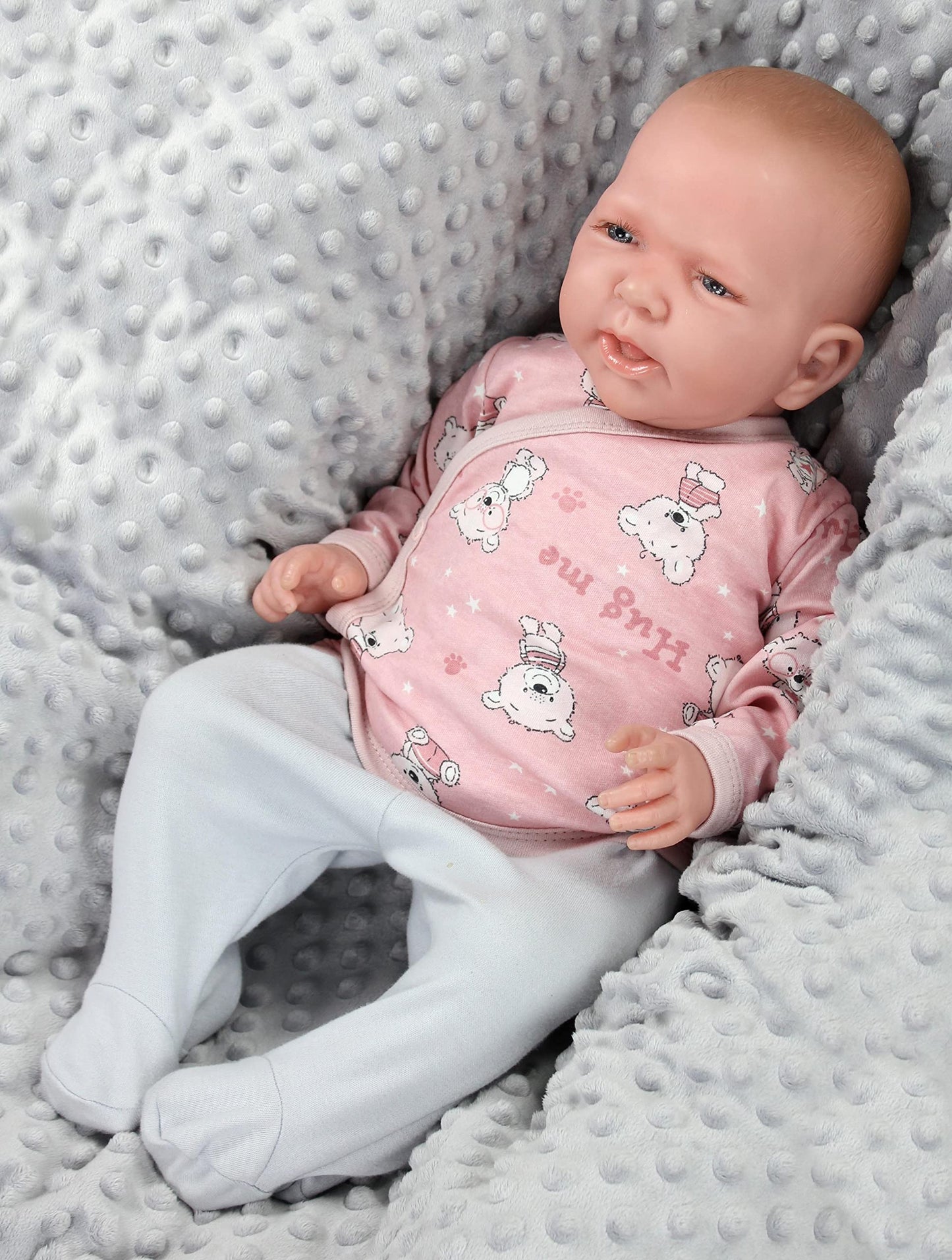 TupTam Baby Mädchen Langarm Wickelshirt Baumwolle 5er Set