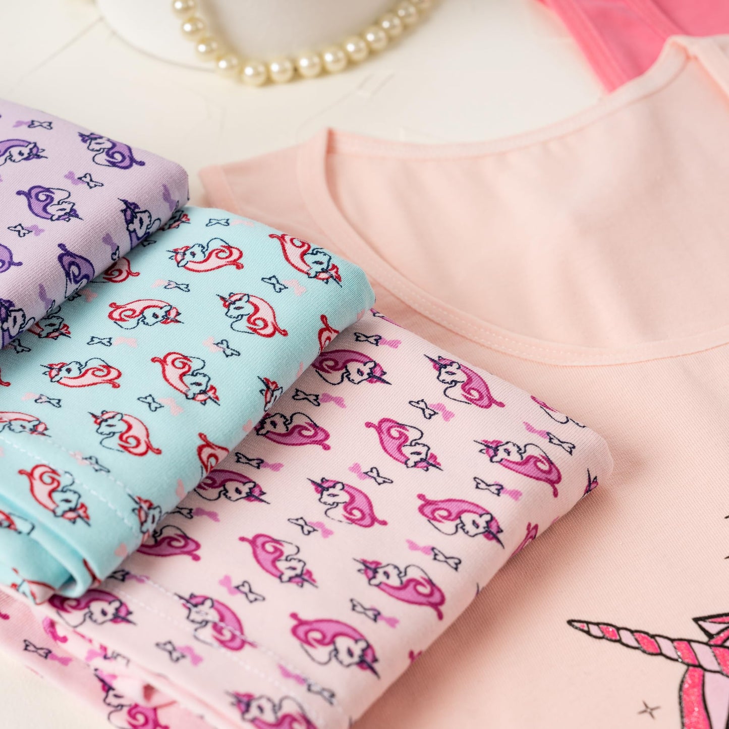LOREZA ® 5 girls' cotton undershirts tank tops - sizes 92-170