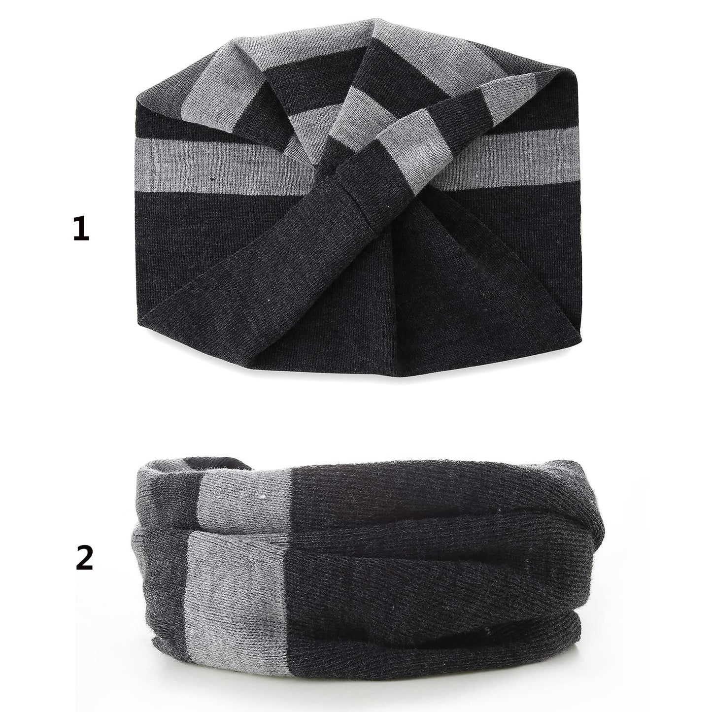 AHAHA Girls' Winter Hat, Earflap Beanie, Pompom Knitted Hats