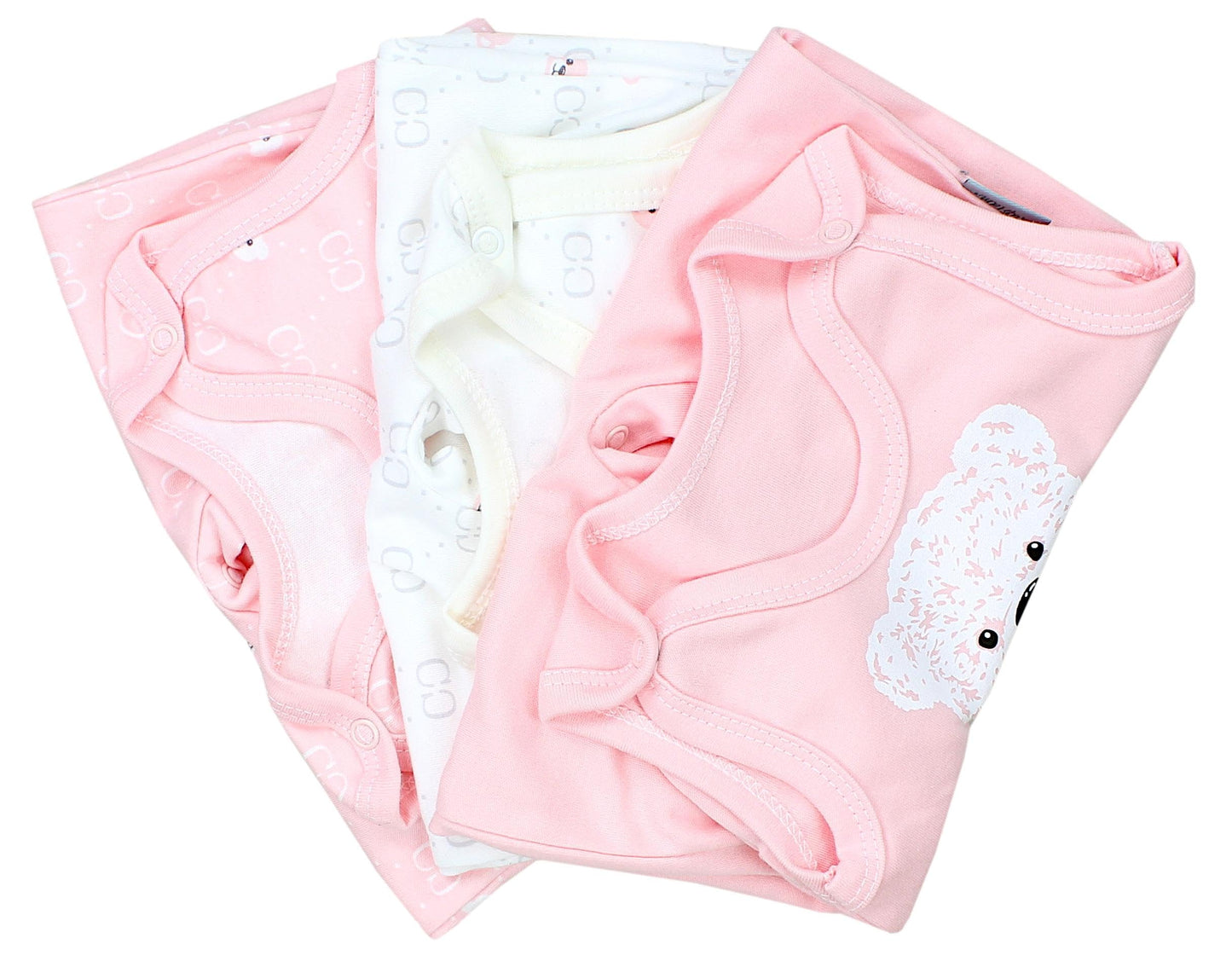 TupTam Baby Mädchen Strampler mit Fuß 3er Pack