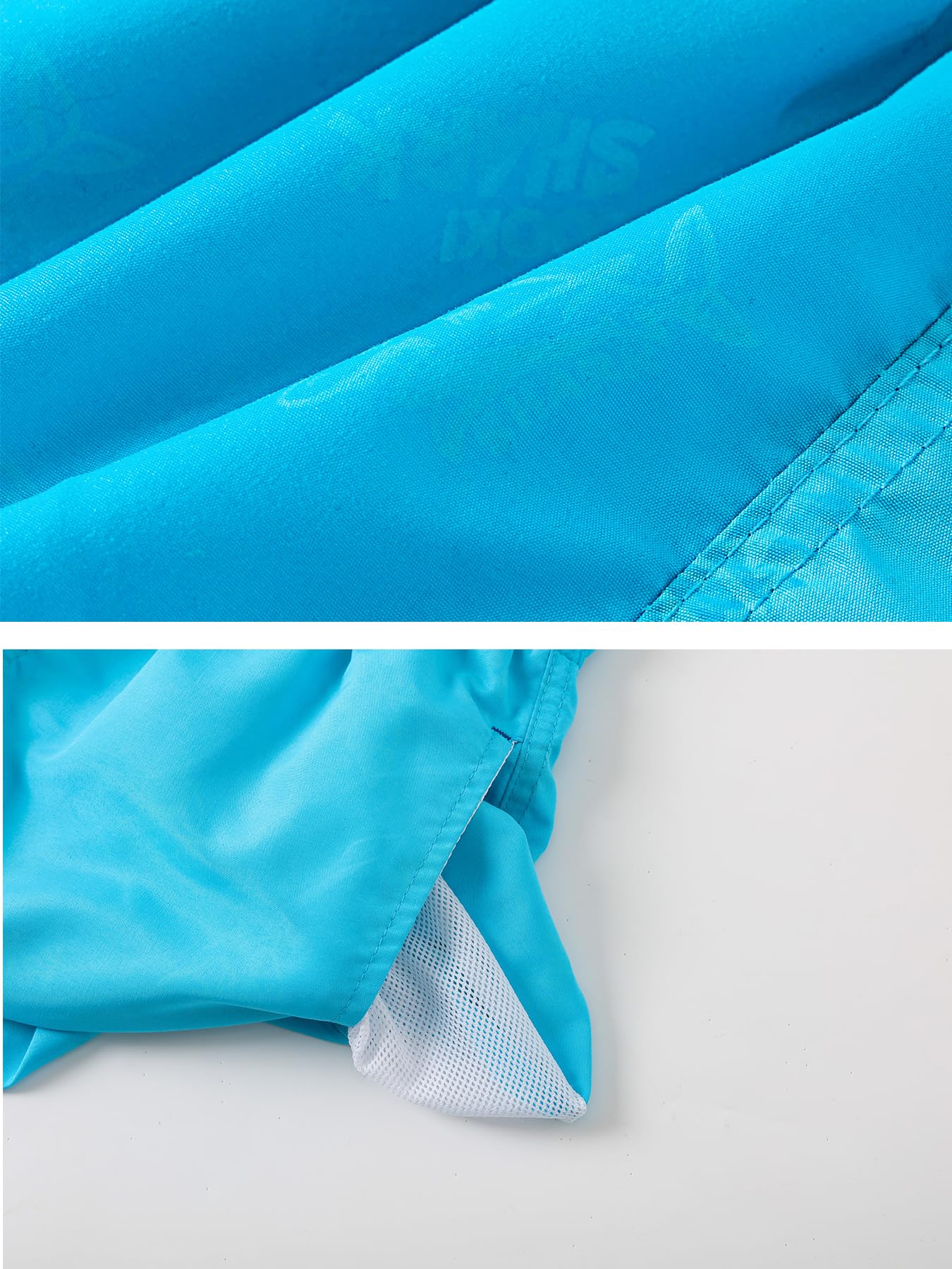 SERENYOU Boys' Board Shorts Children's Pattern Changing Swimming Shorts with Mesh Lining