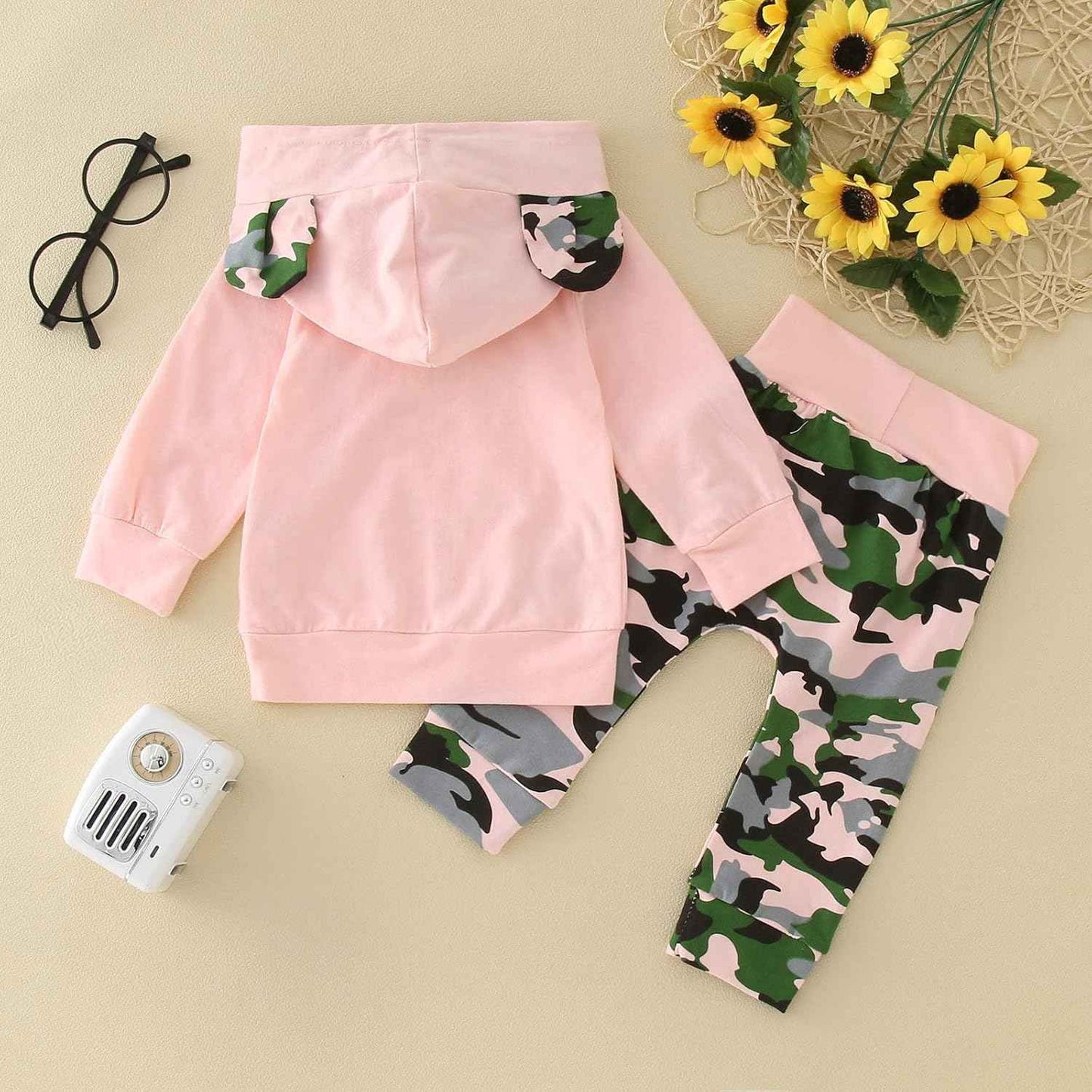 Herbst-Outfits für Mädchen, Kinder, 2-teilig, mit Kapuze, zum Ausgehen, Kinder-Sweatanzug-Set, zweiteilig, aktives Sweatshirt mit Kapuze, Sweathosen-Set, Winter, langärmelig, Trainingsanzüge, lässig