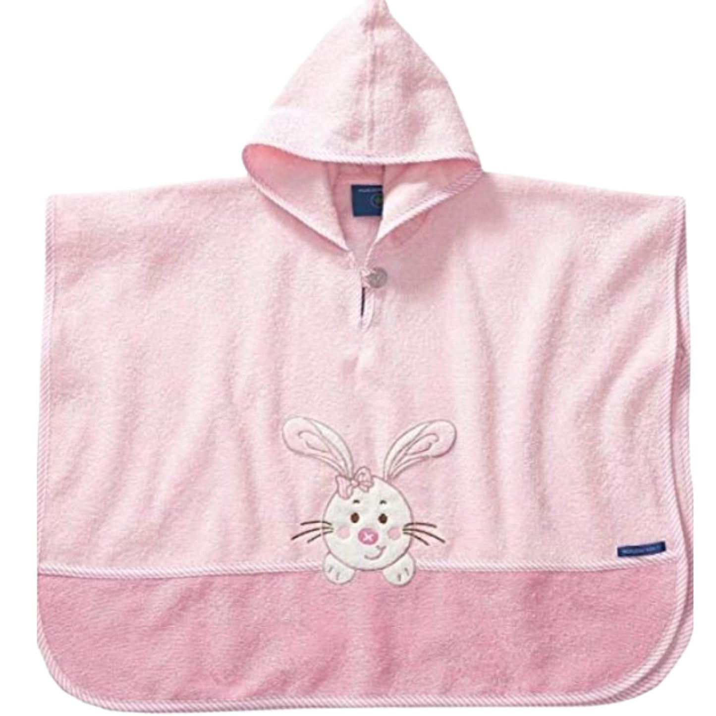 Morgenstern Bath Poncho Children's Baby Girls Boys 100% Cotton Oeko-Tex Baby Bath Towel Hooded Towel Bathrobe Terry Cloth