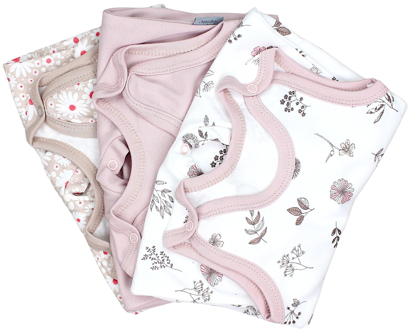 TupTam Baby Mädchen Strampler mit Fuß 3er Pack