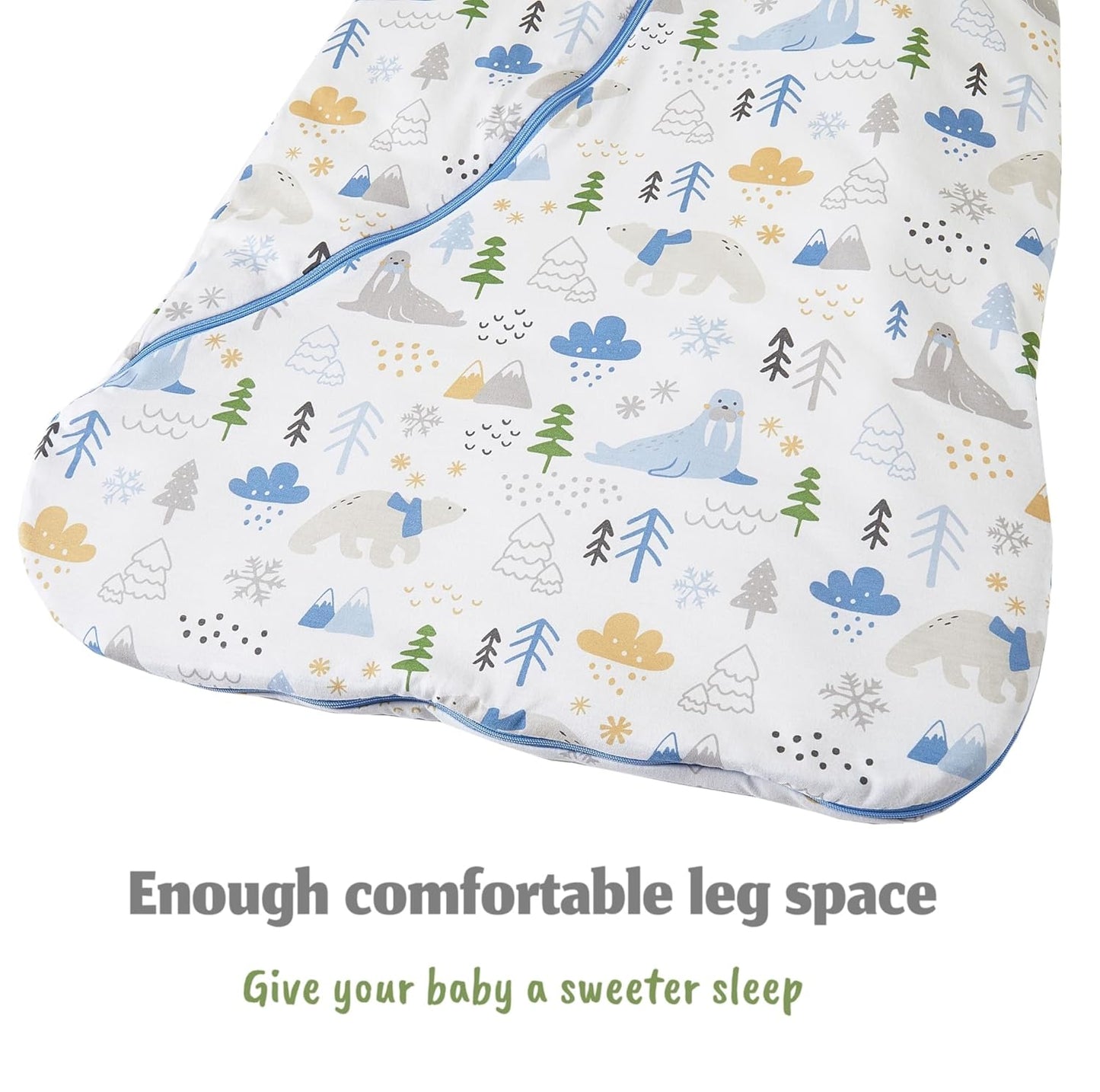 Chilsuessy Baby Sleeping Bag Winter, Removable Sleeves, Warm Lined 3.5 Tog Winter Sleeping Bags, Boys/Girls Sleeping Bag for Toddlers from 6 Months to 6 Years