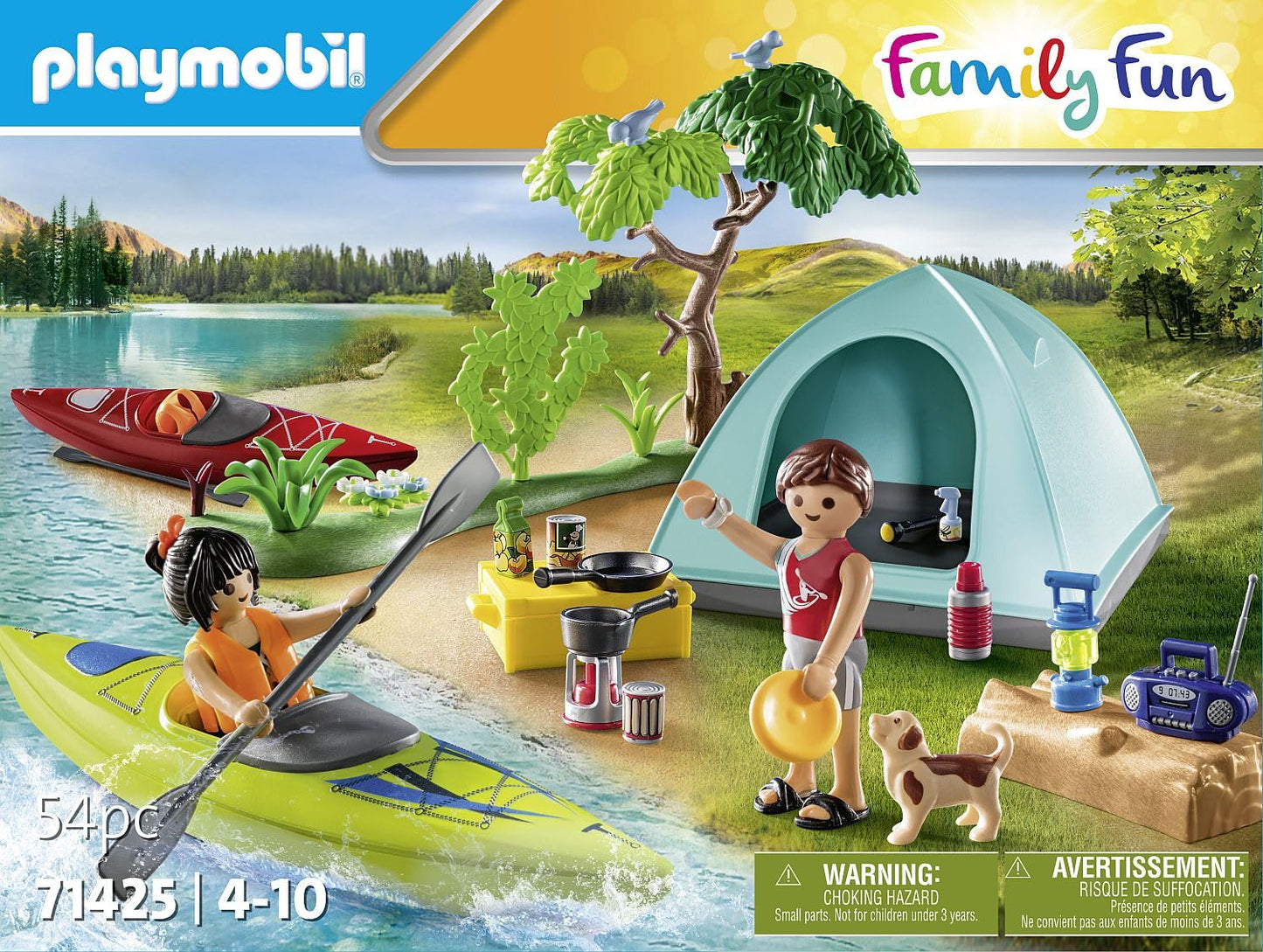 PLAYMOBIL | Family Fun | aufregendes Naturabenteuer am Zeltplatz | Spielzeug für Kinder ab 4 Jahren | 71425