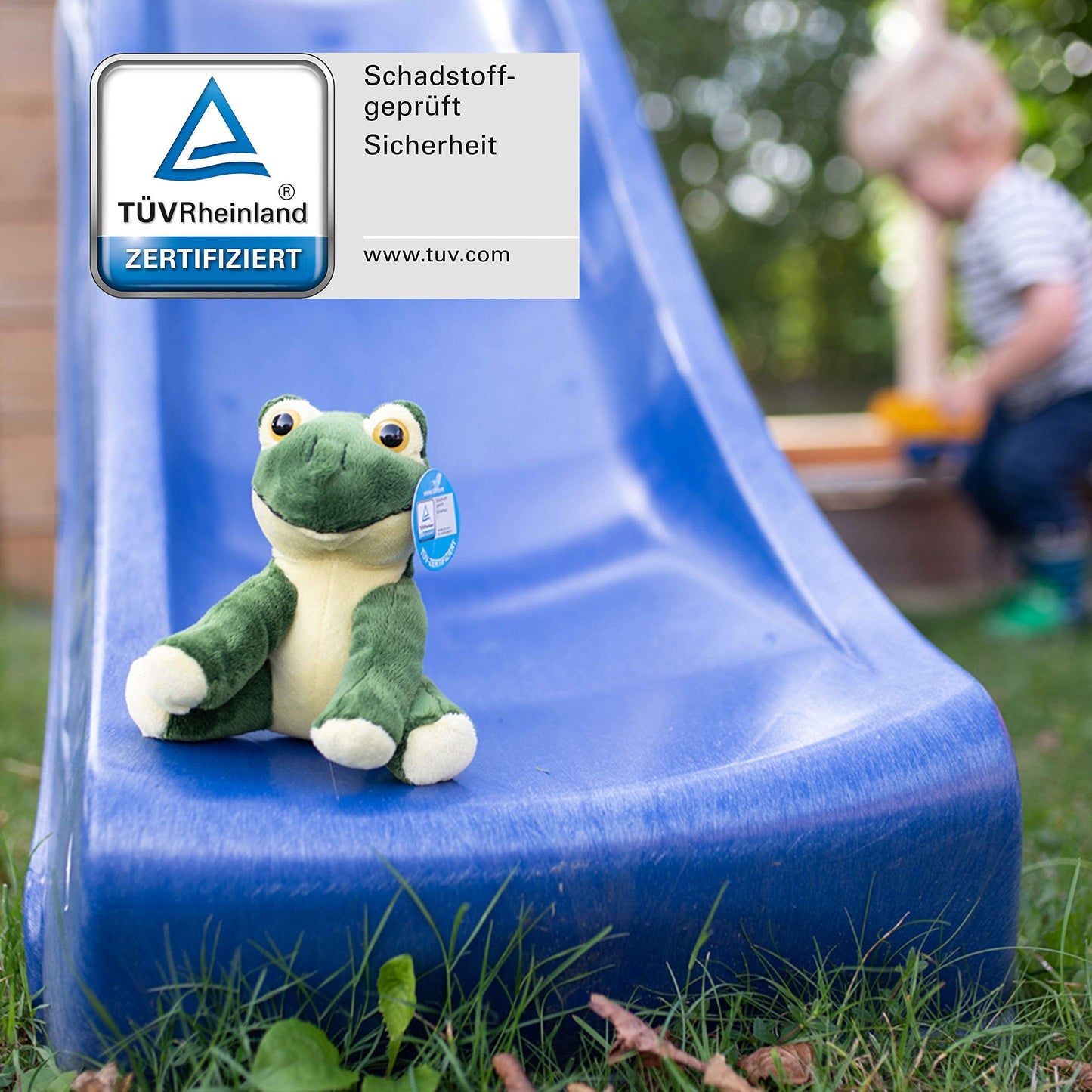 Minifeet Frosch Arwin - das Kuscheltier für alle Anlässe, TÜV-geprüft und bereit für gemütliche Kuschelzeiten