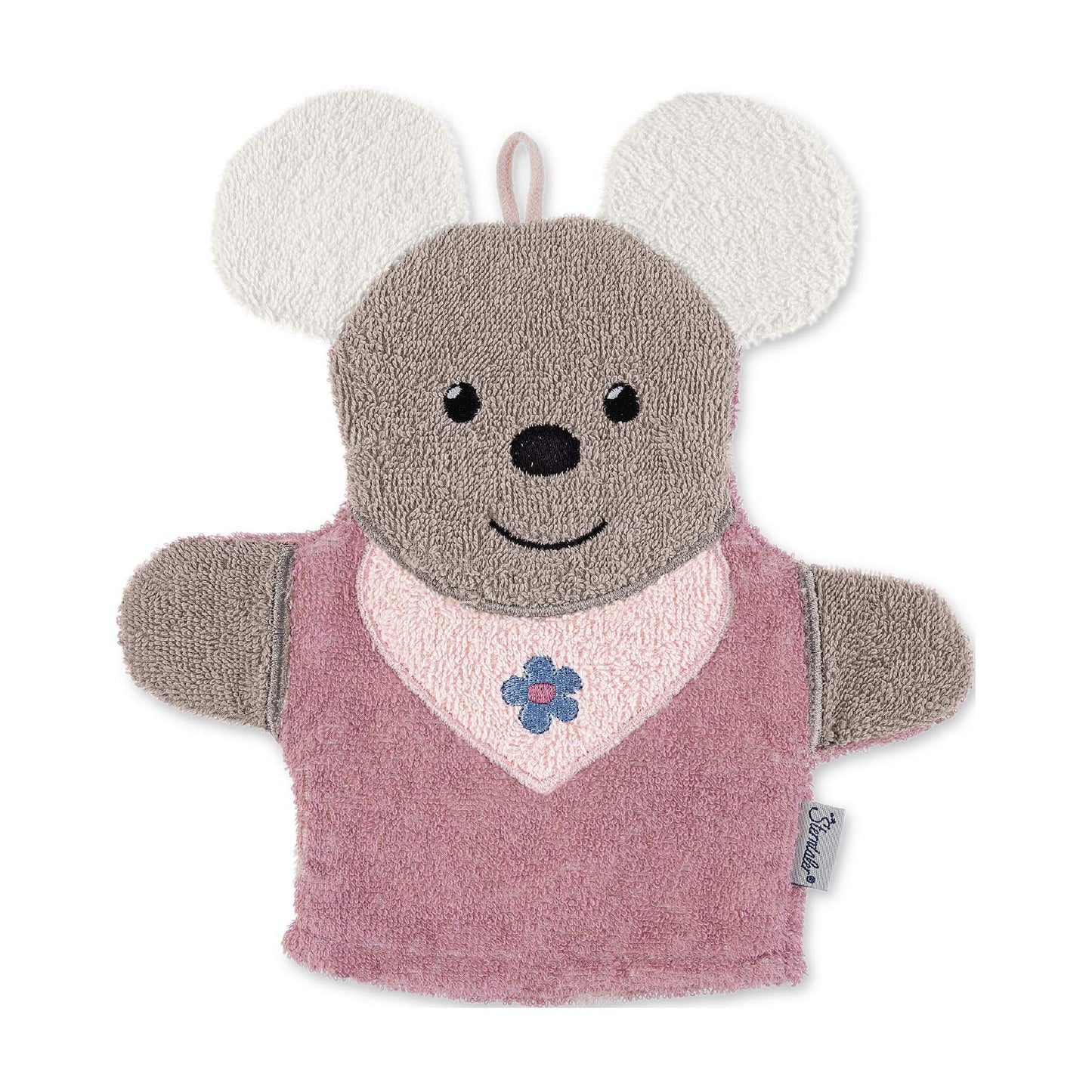 Sterntaler Spiel-Waschhandschuh Bär Ben, Größe: 22 x 24 cm, Mittelgrün