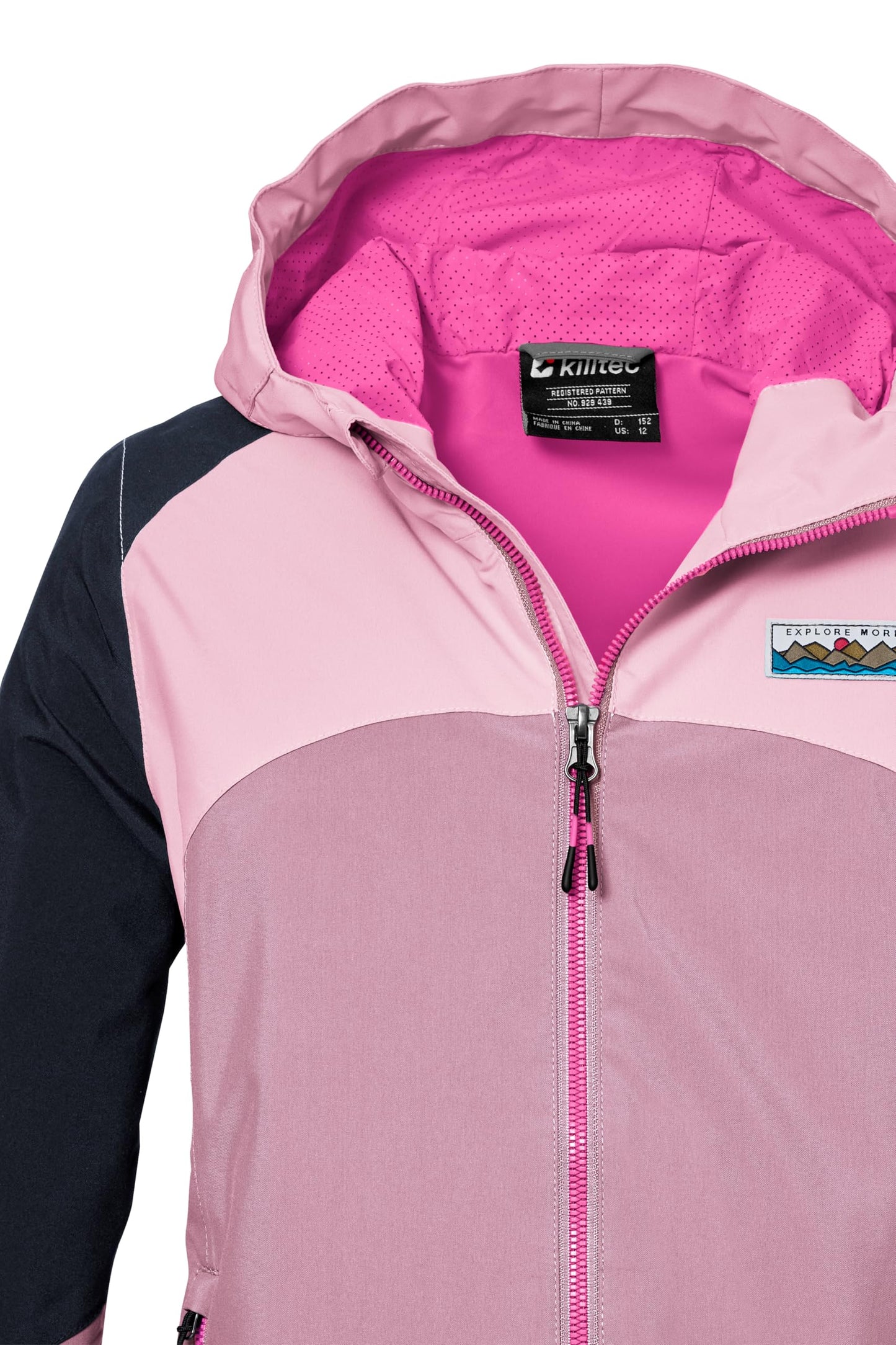 Killtec Girls Kos 150 Grls Jckt functional jacket is waterproof/rain jacket with hood