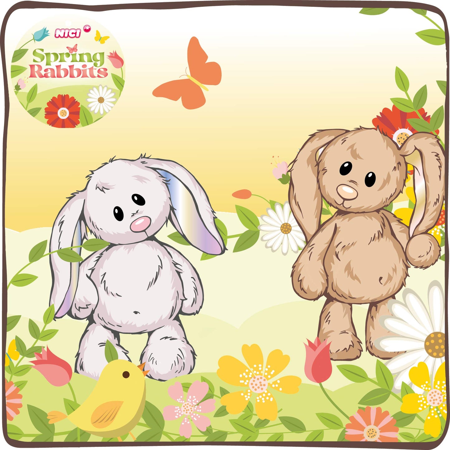 NICI 46333 Kuscheltier Hase Hellbraun 20cm – Plüschtier für Mädchen, Jungen & Babys – Flauschiges Stofftier zum Spielen, Sammeln & Kuscheln – Gemütliches Schmusetier