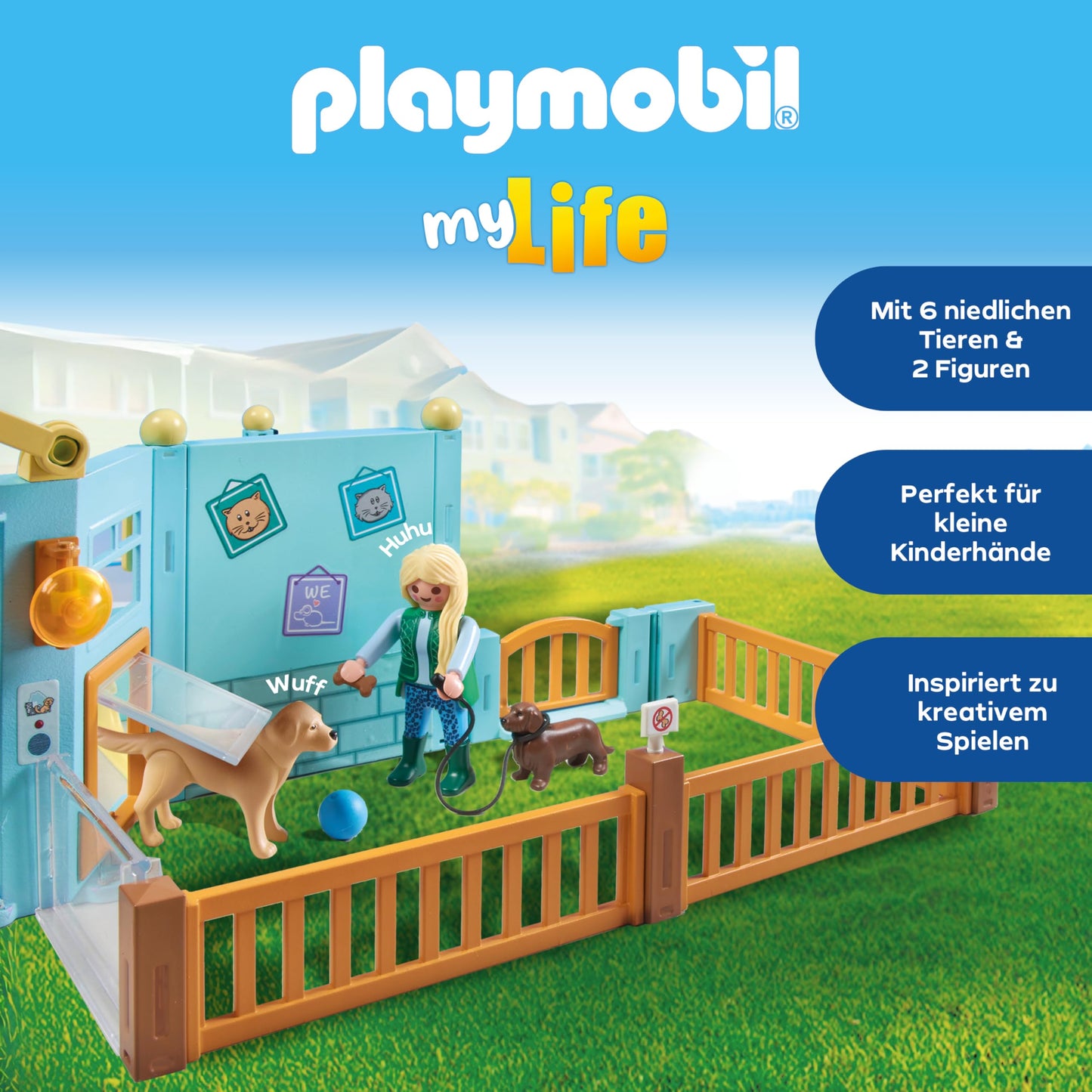 PLAYMOBIL Cat Café Cat Toy Child Animal Figure Set Toy for Children from 4 Years 71744