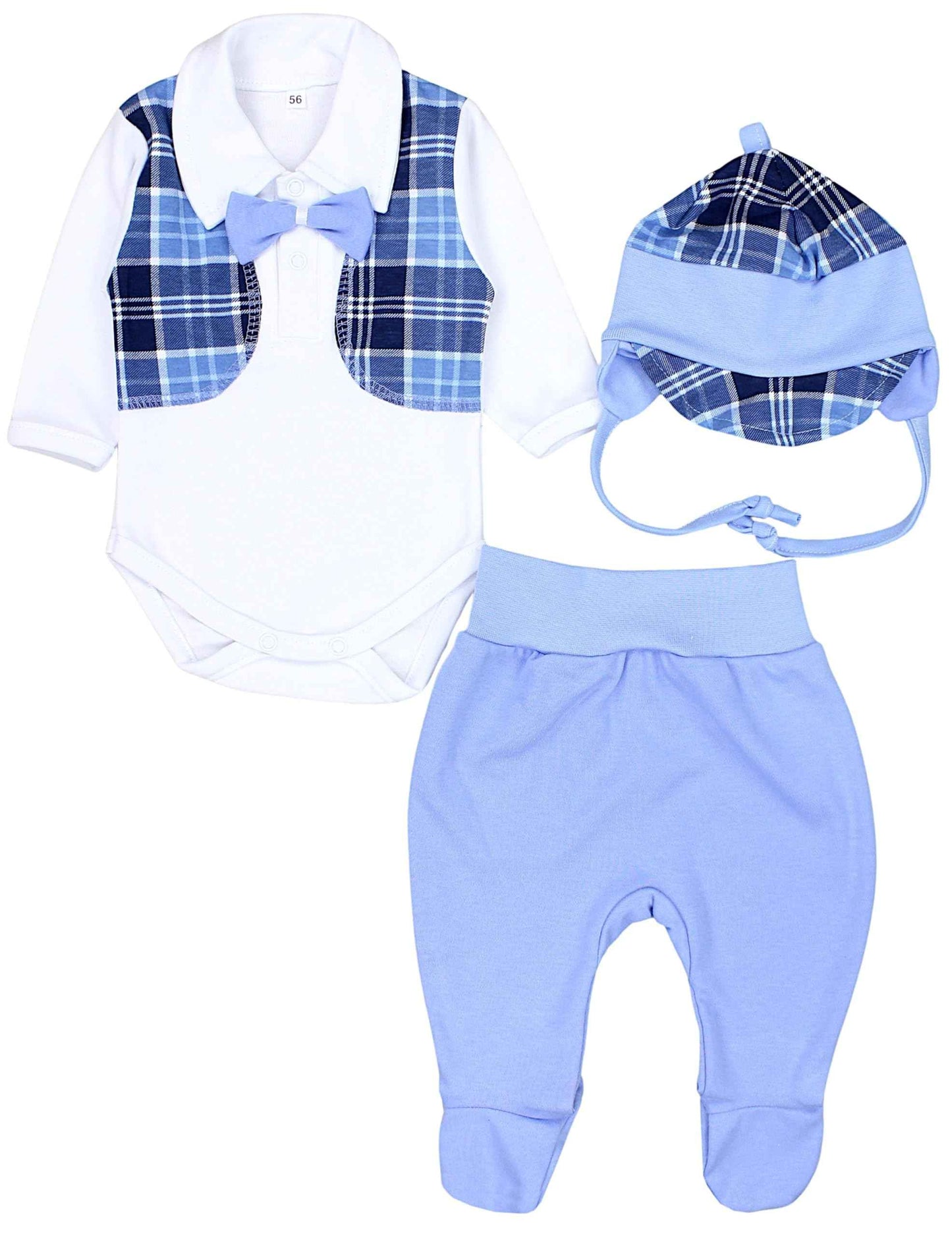 TupTam Baby Clothes Set Body Romper Hat Teddy Bear