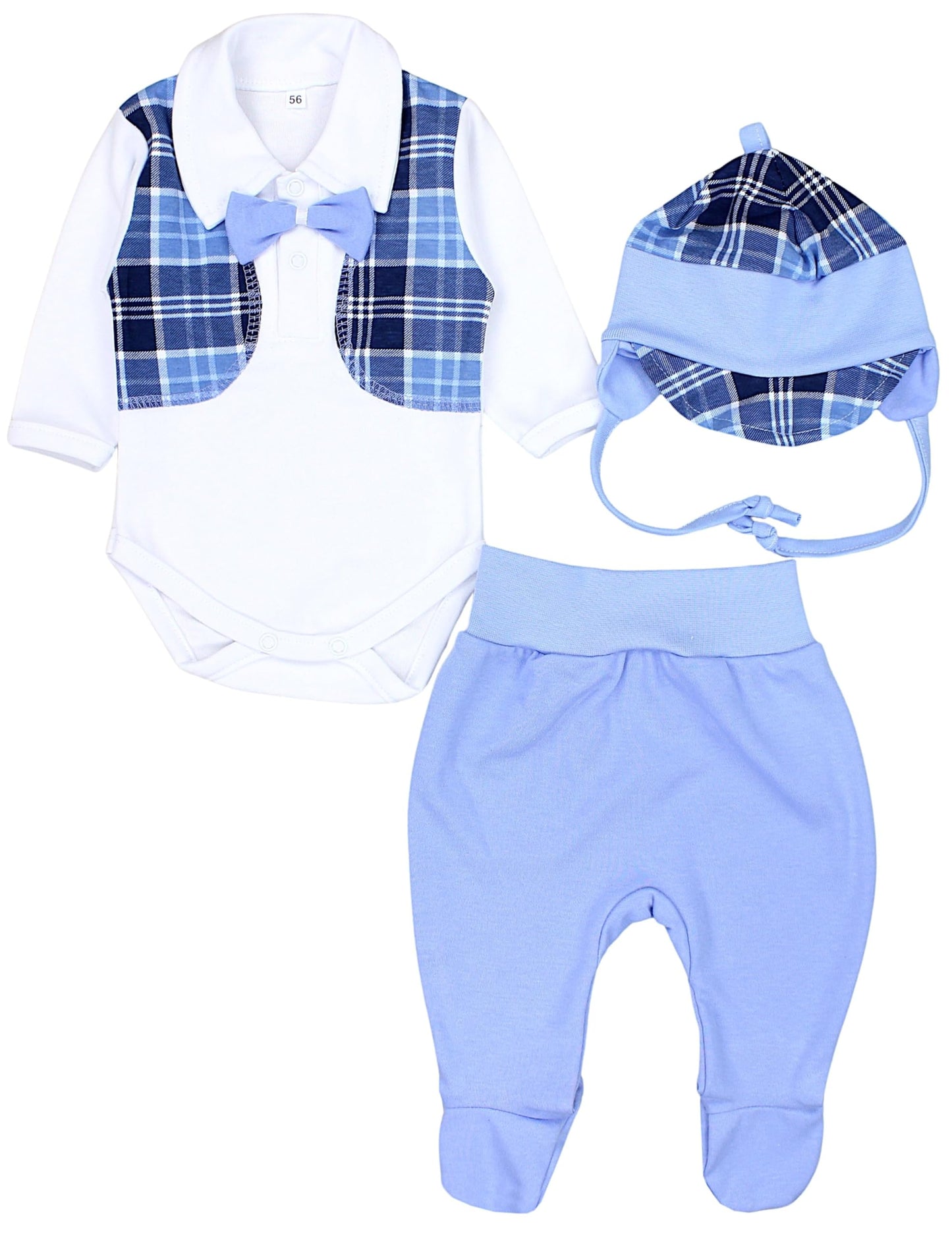 TupTam Baby Clothes Set Body Romper Hat Teddy Bear