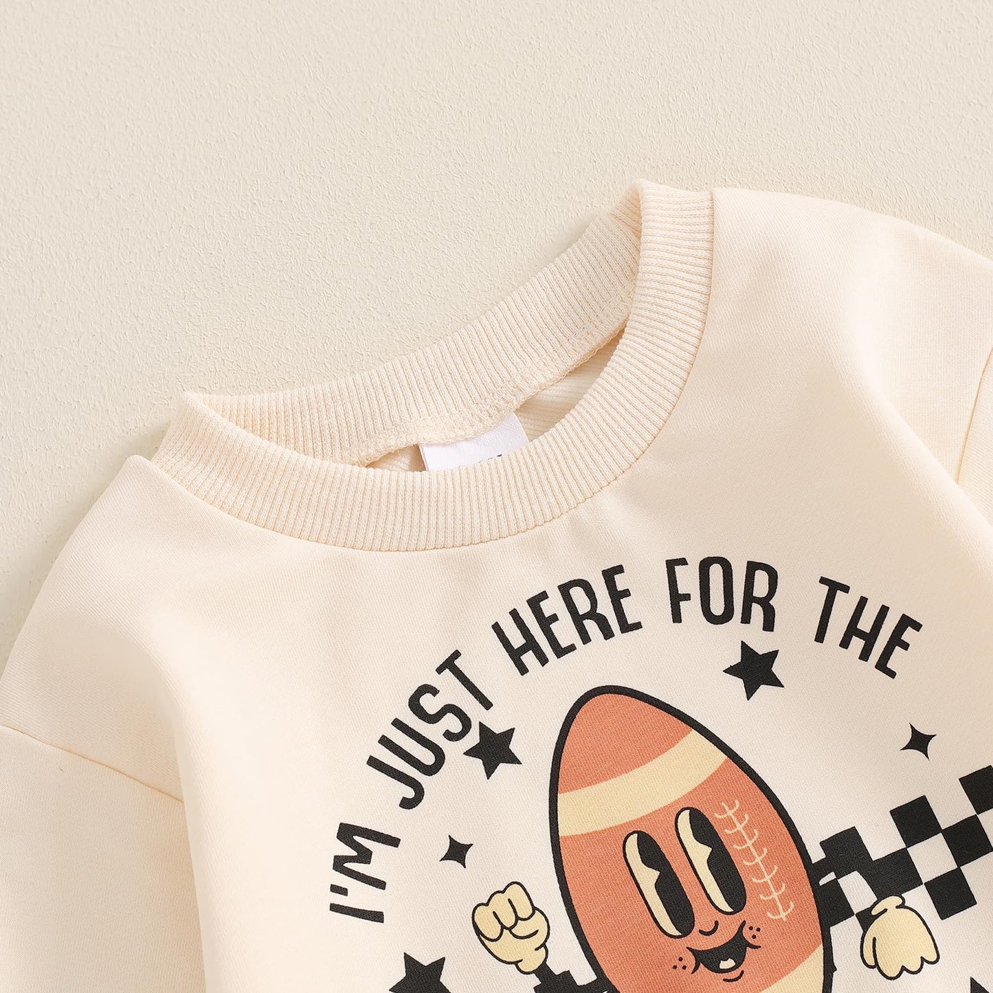 ZyHwShine Kleinkind Baby Jungen Fußball Outfit On Sundays We Watch Football with Daddy Sweatshirt Top Pants Infant Fall Clothes